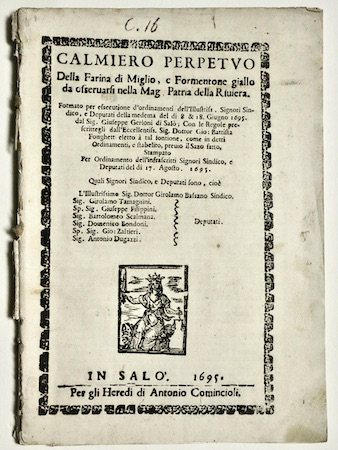 Calmiero Perpetuo della farina di miglio, e formentone giallo da …