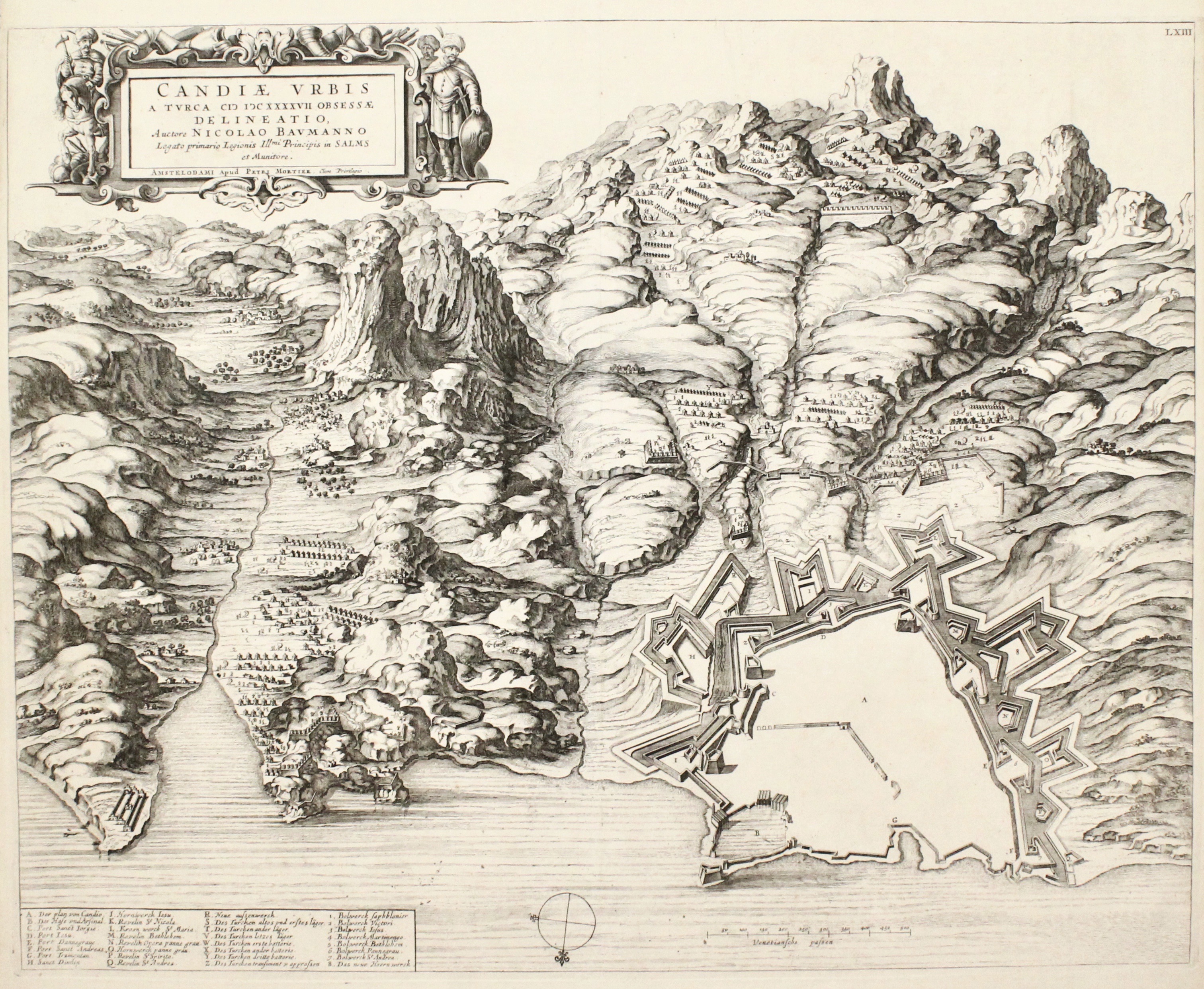 Candiae Urbis a Turca 1647 obsessae delineatio