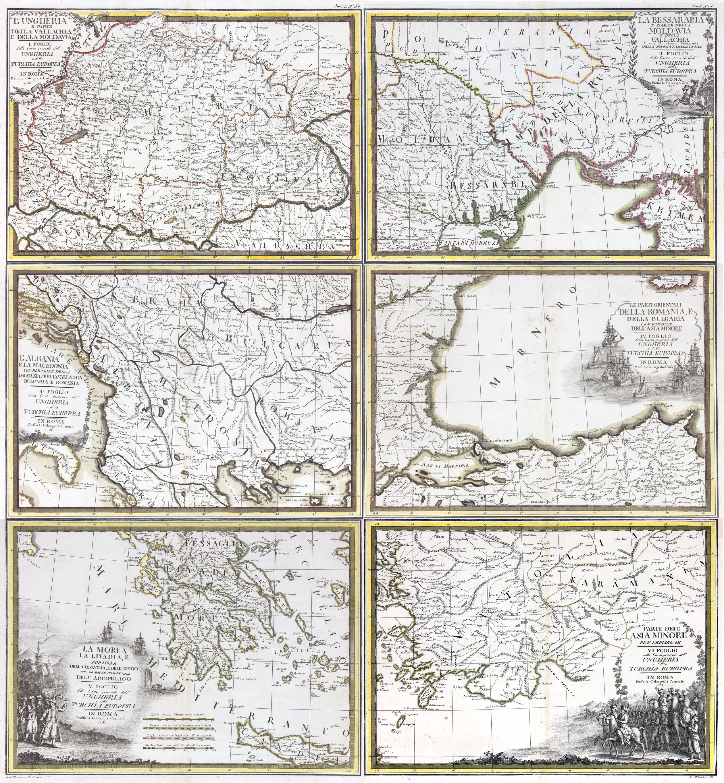 Carta generale dell’Ungheria e della Turchia europea