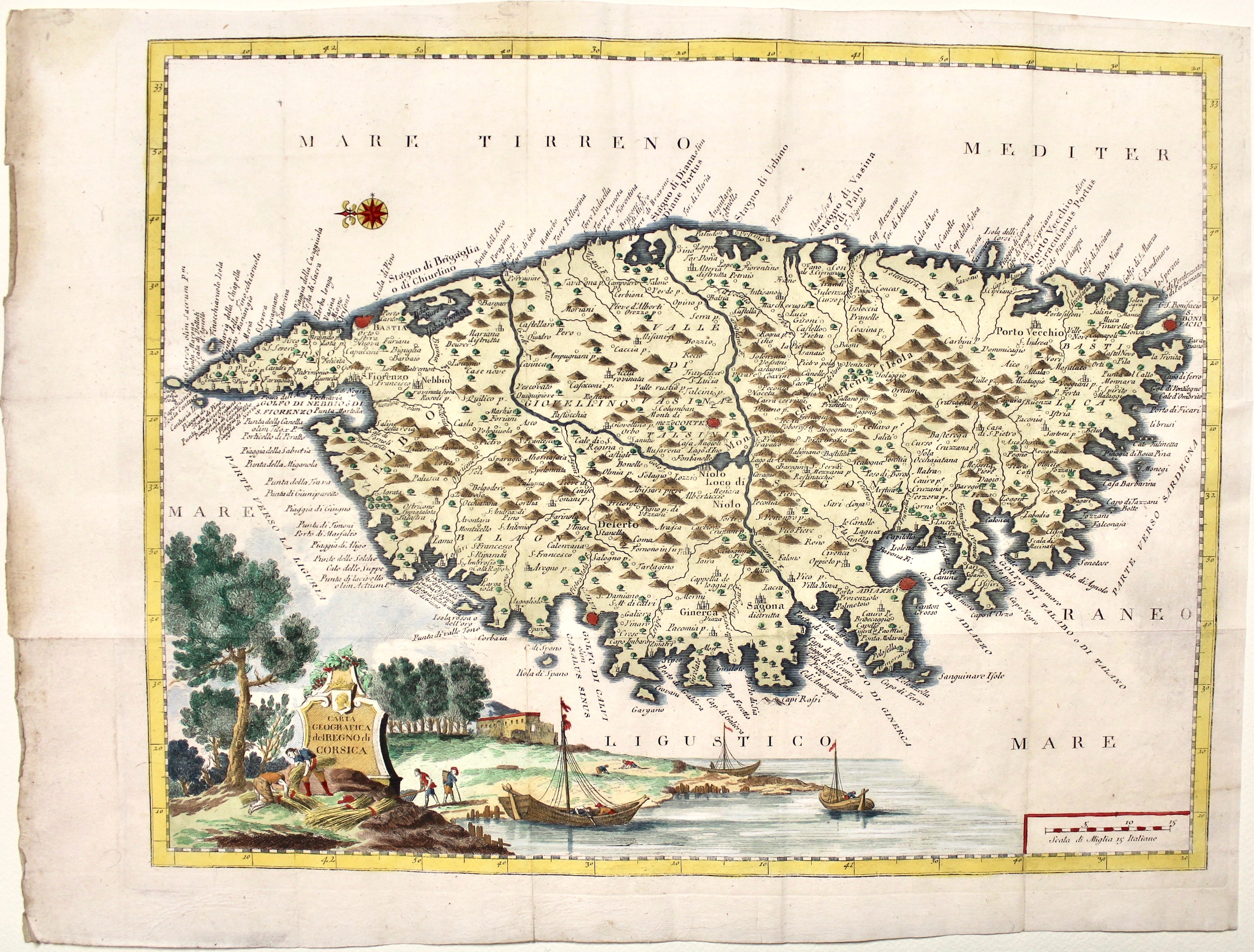 Carta geografica del Regno di Corsica