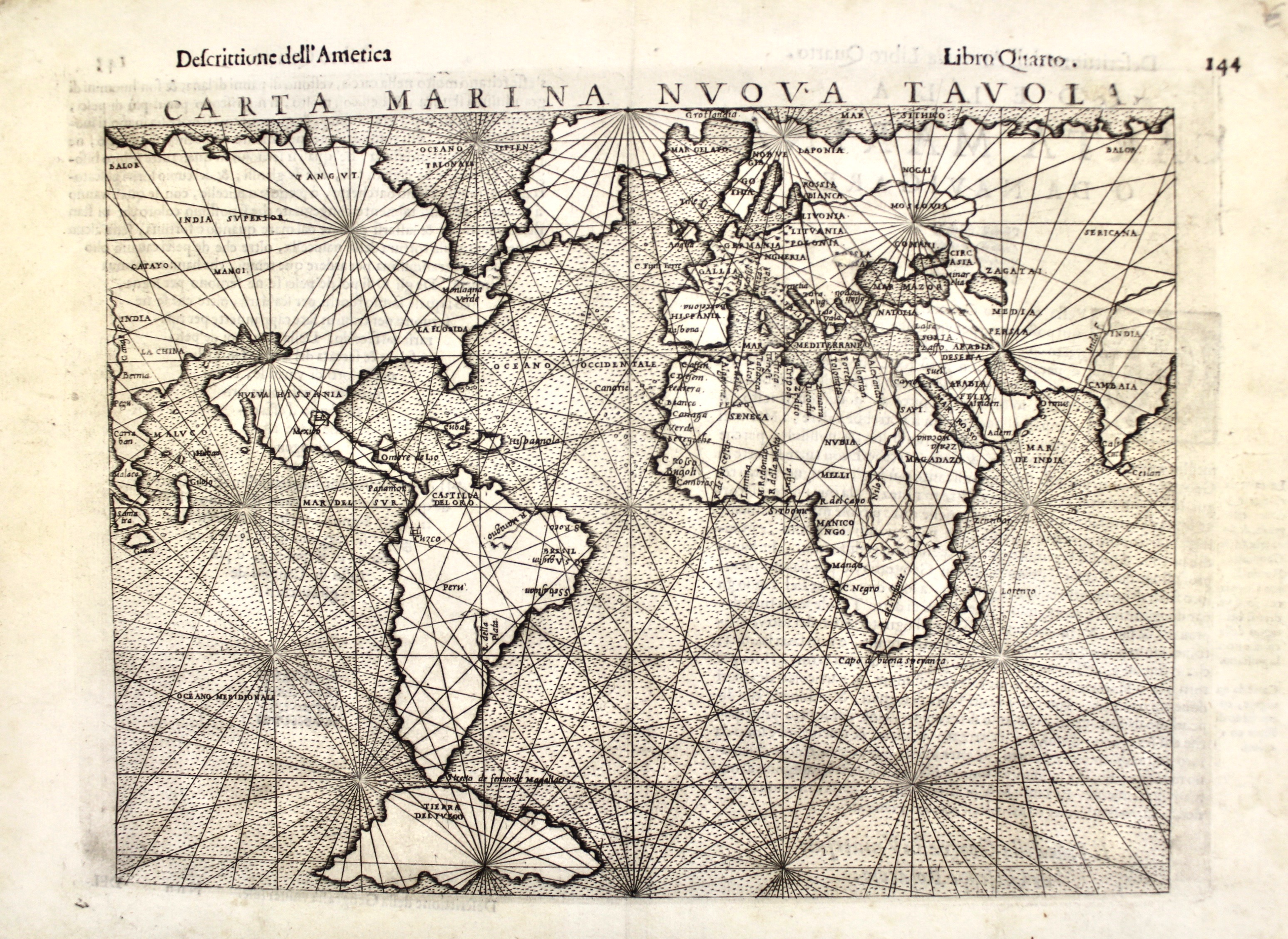 Carta marina nuova tavola