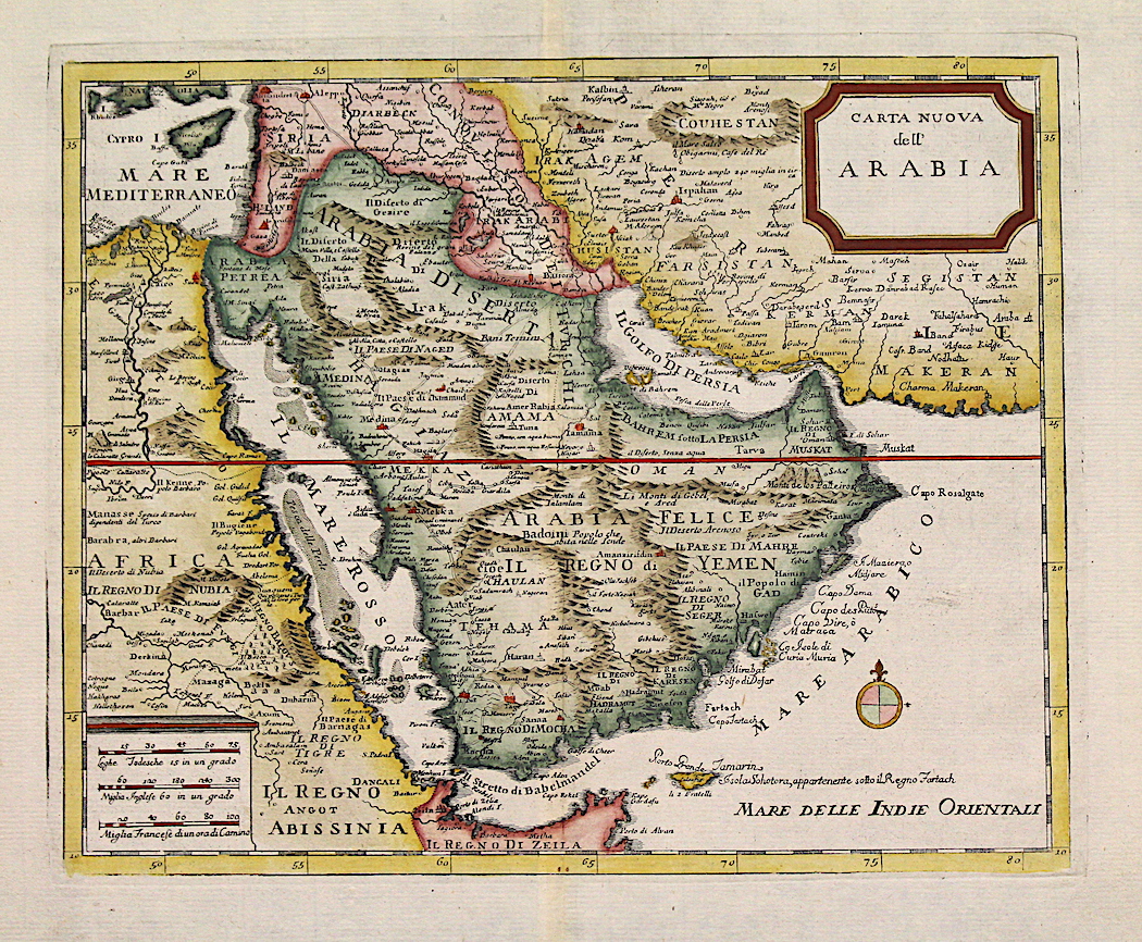 Carta nuova dell'Arabia