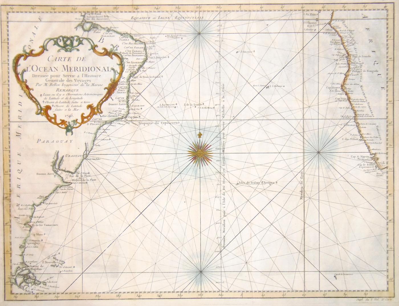 Carte de l'Ocean Meridional.