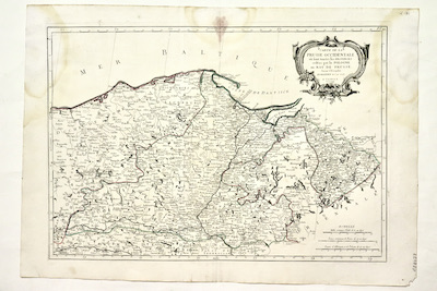 Carte de la Prusse occidentale où sont tracèes les provinces …