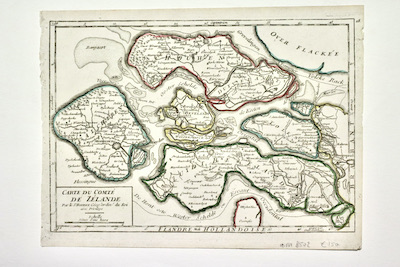 Carte du Comté de Zélande.