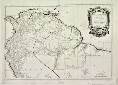 Carte du Perou et Bresil sep.l de Tierra - Firme, …