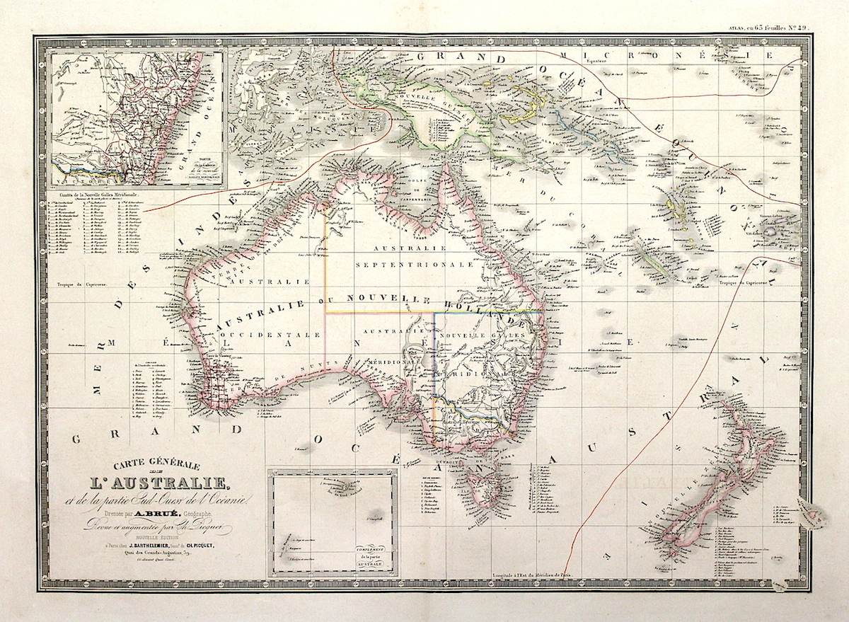 Carte générale de l'Australie et de la partie Sud-Ovest de …