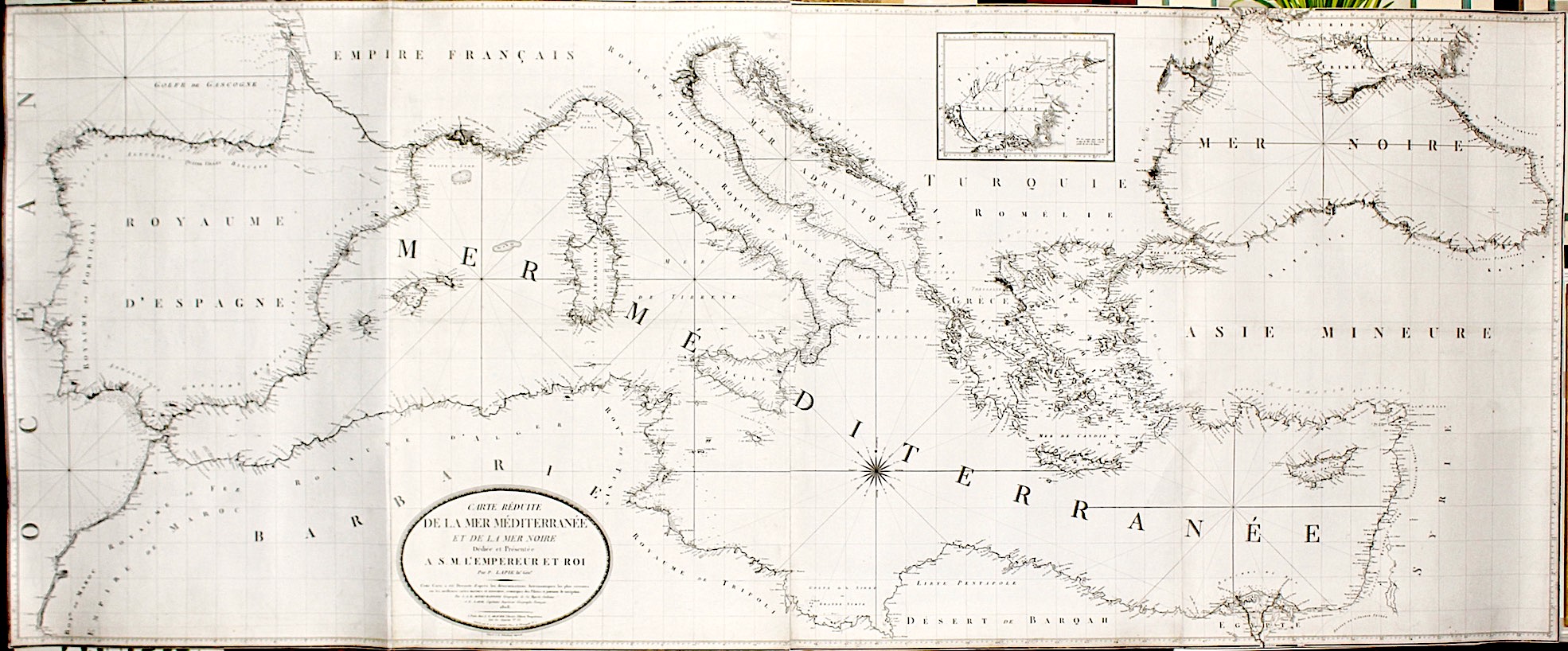 Carte réduite de la mer Méditerranée et de la mer …