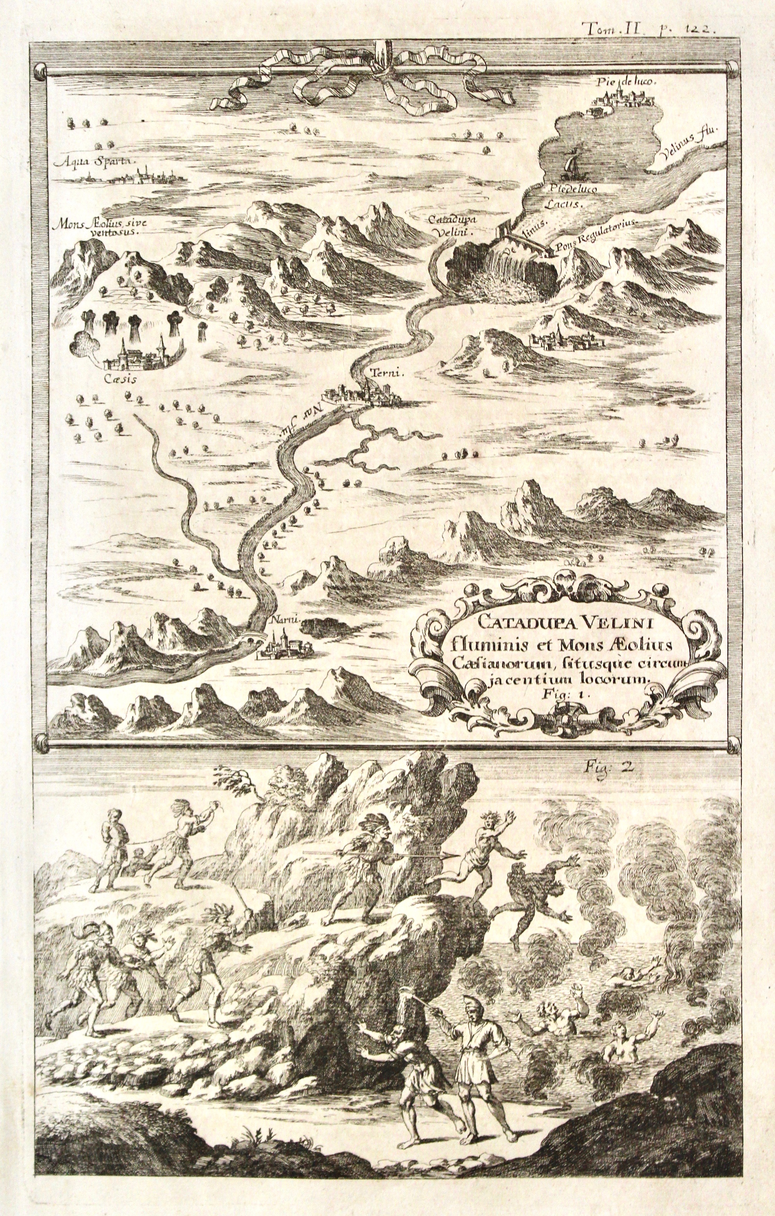 Catadupa Velini Fluminis et Mons Aeolius Caesianorum, fitusque circum jacentium …