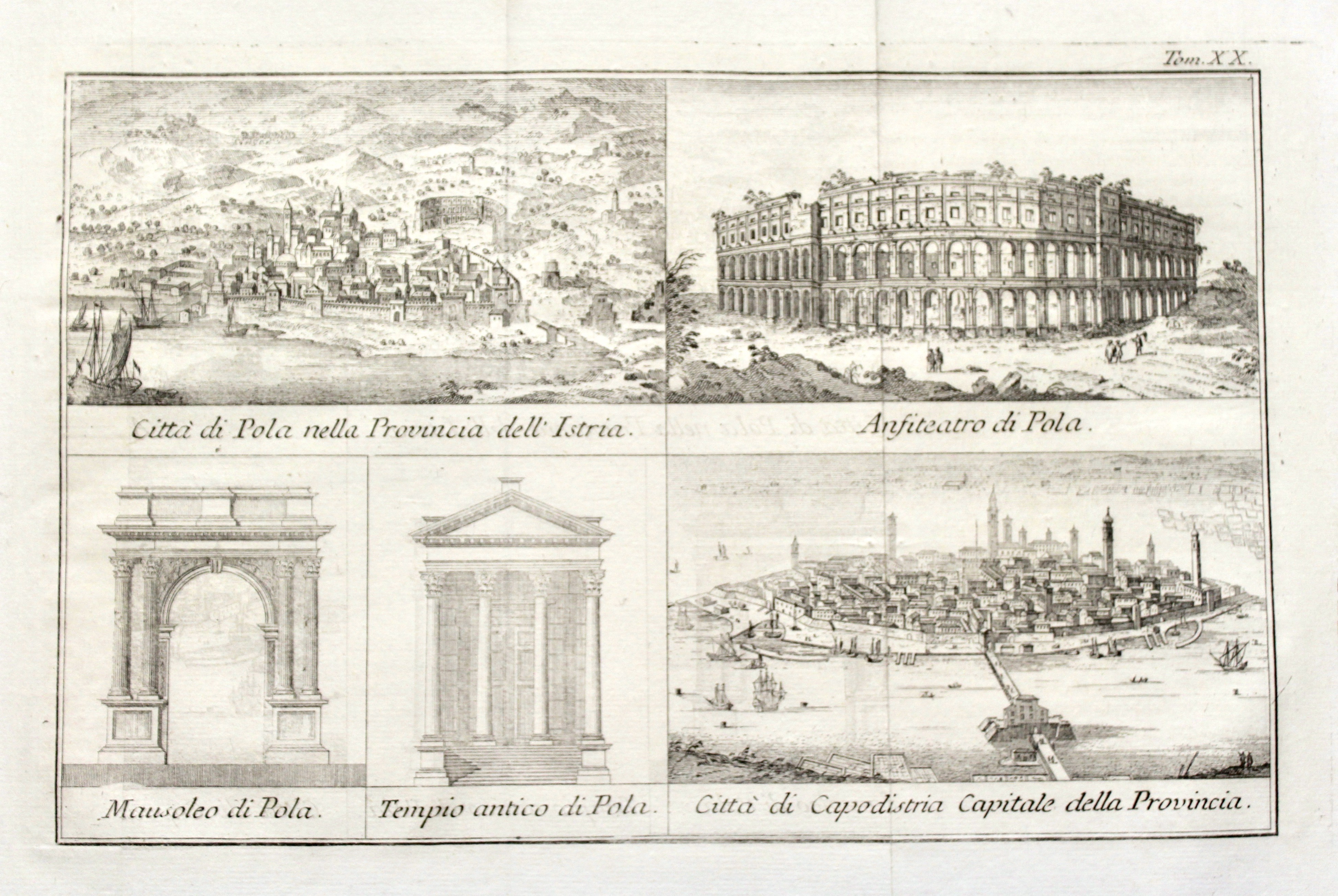 Città di Pola nella provincia dell'Istria-Città di Capodistria capitale della …