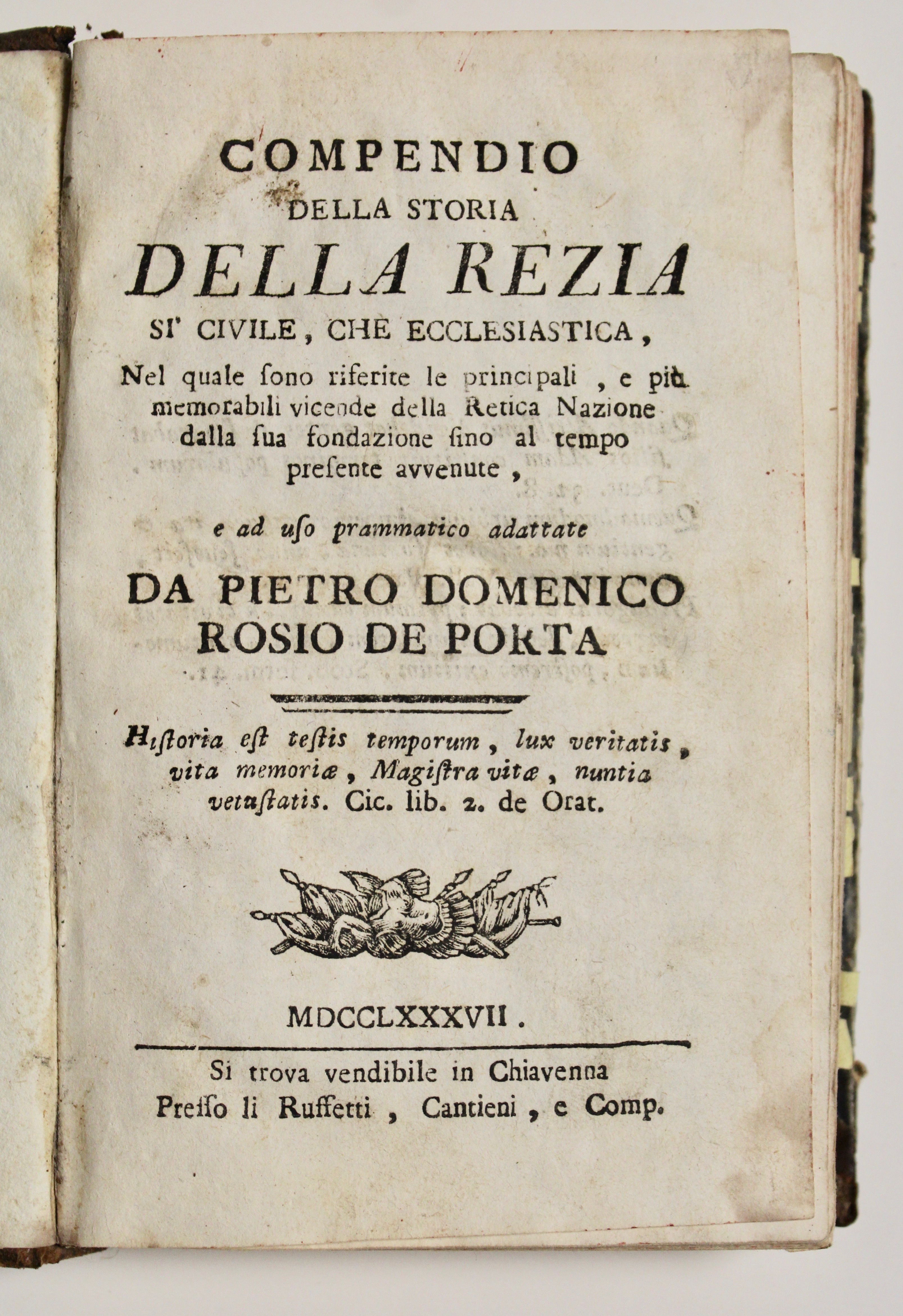 Compendio della storia della Rezia sì civile, che ecclesiastica, nel …