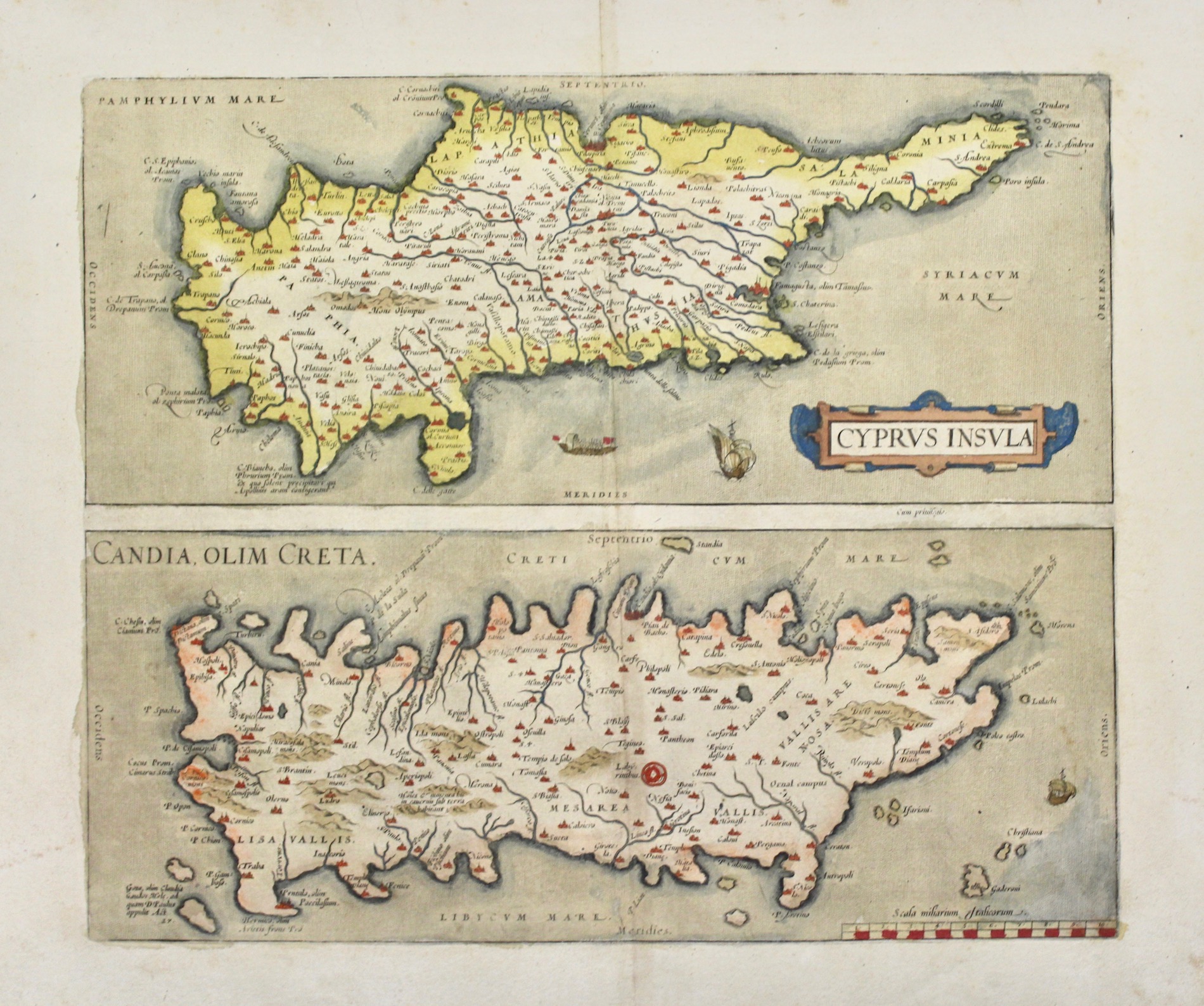 Cyprus insula. Candia olim Creta