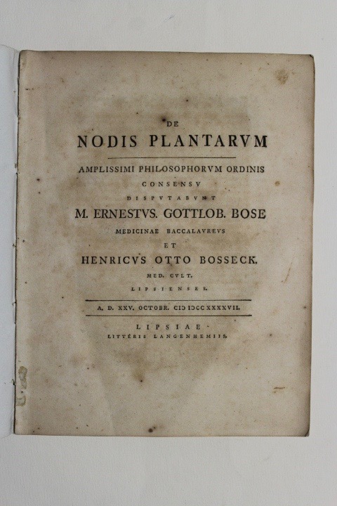 De nodis plantarum.