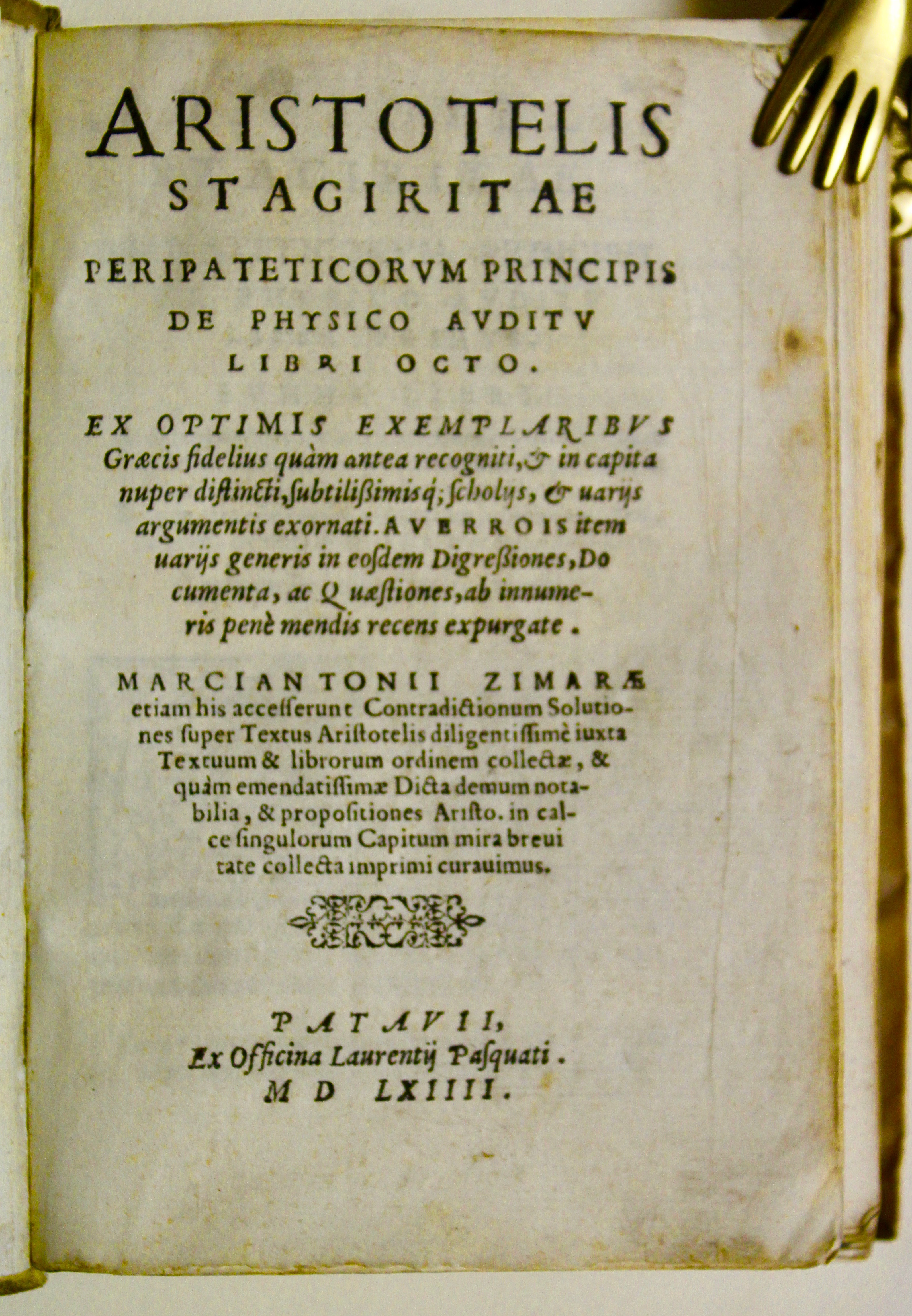 De physico auditu libri octo.