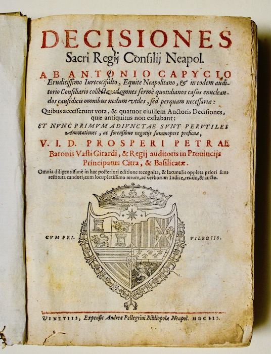 Decisiones Sacri Regij Consilij Neapol. . collectae ad omnes fermè …