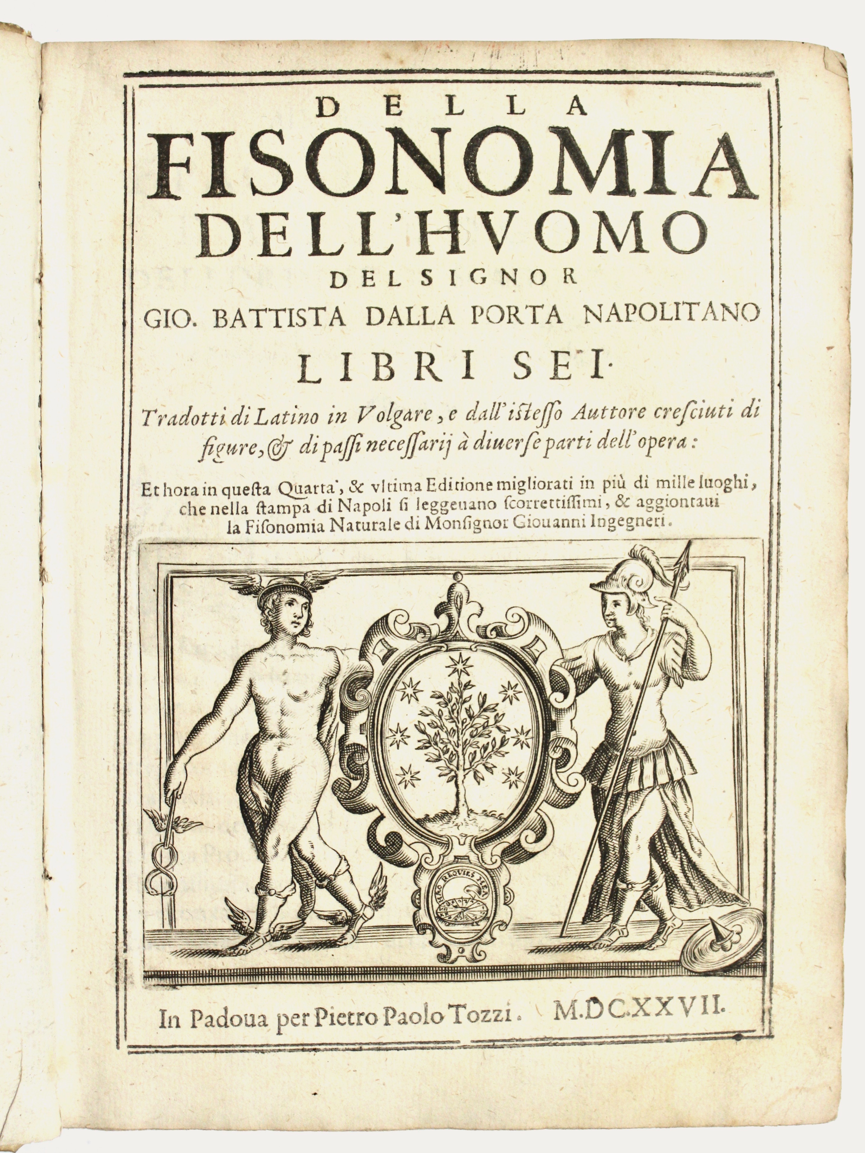 Della fisonomia naturale dell'huomo libri sei
