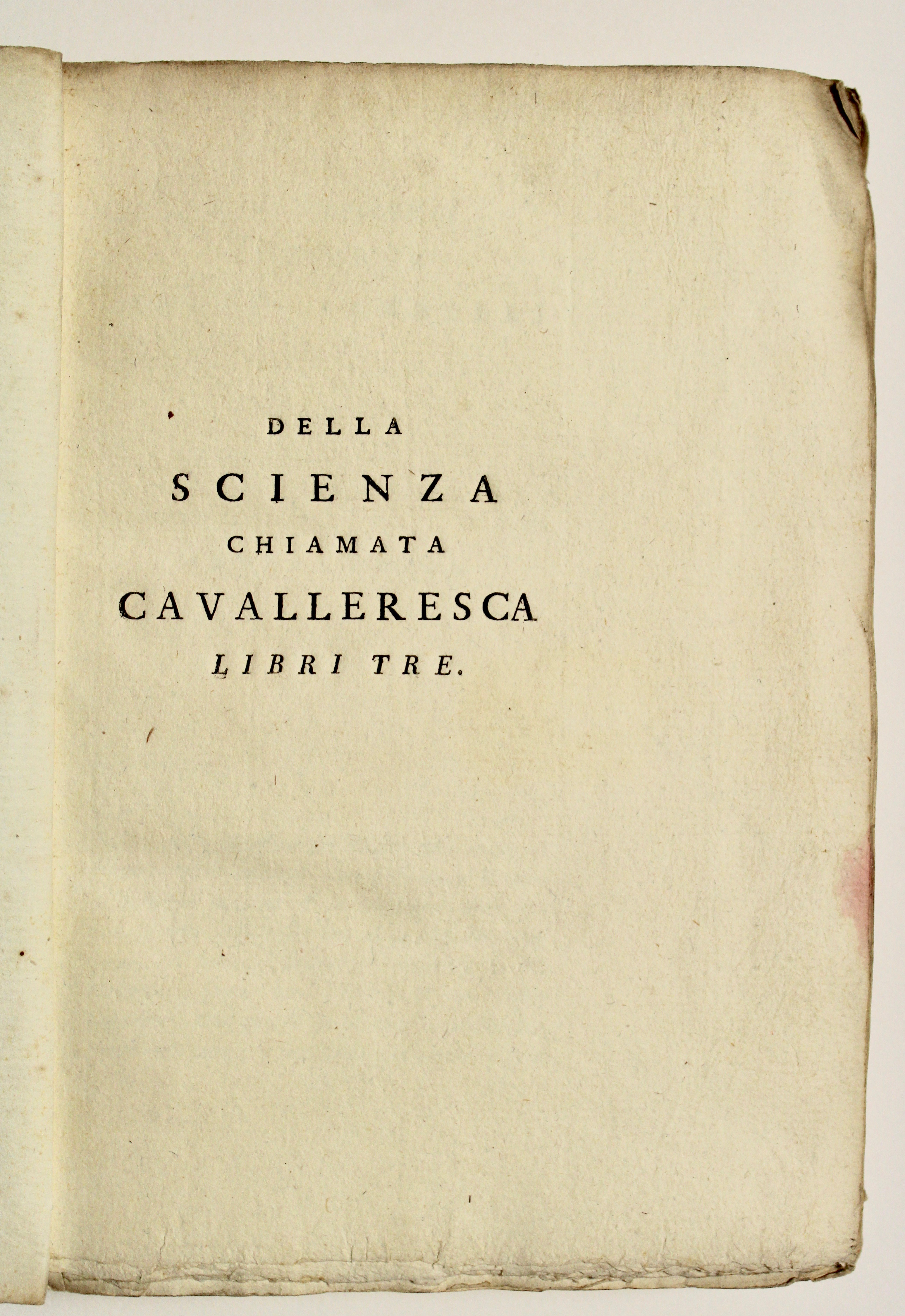 Della scienza chiamata cavalleresca libri tre