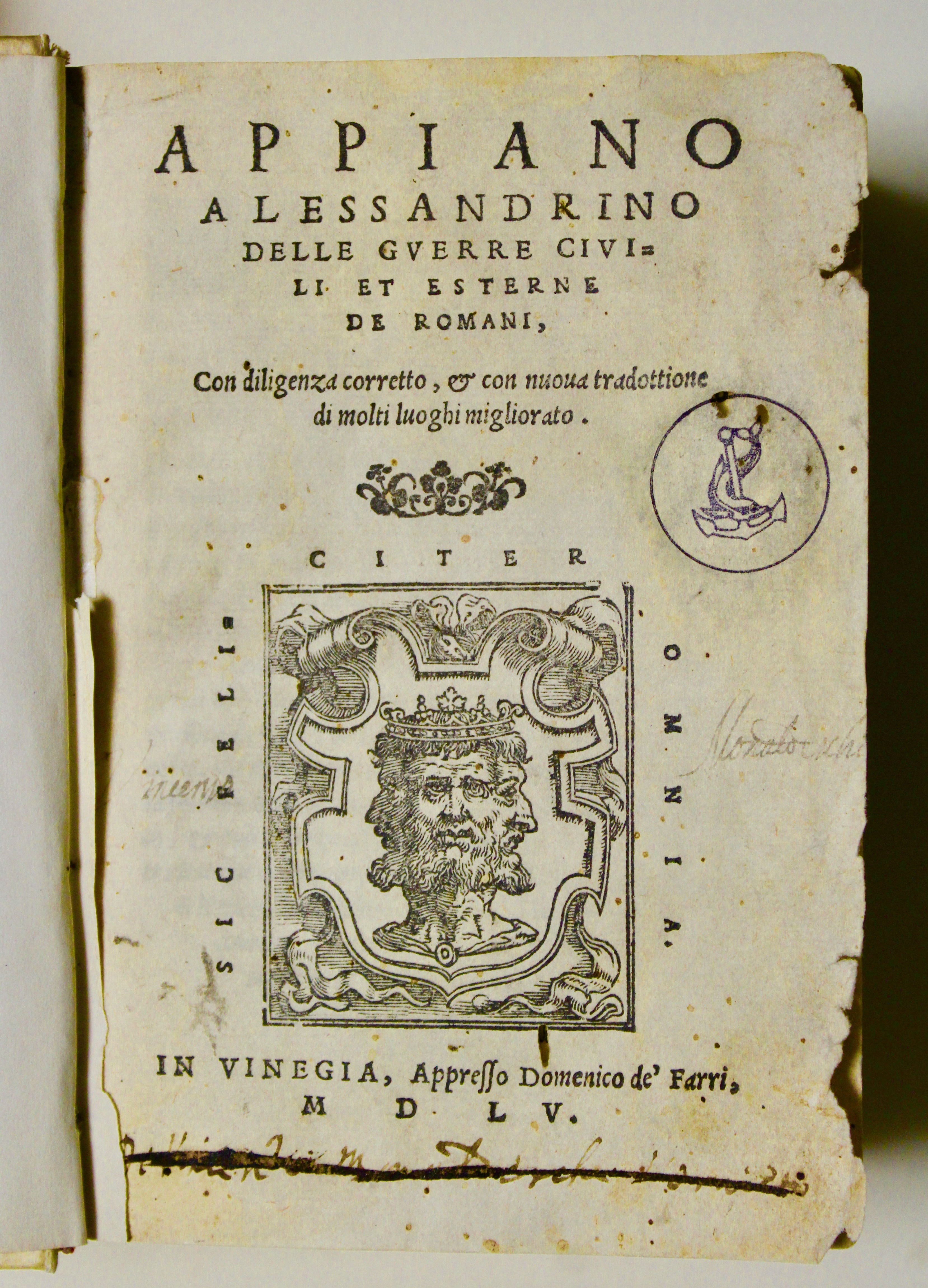 Delle guerre civili et esterne de Romani, con diligenza corretto, …