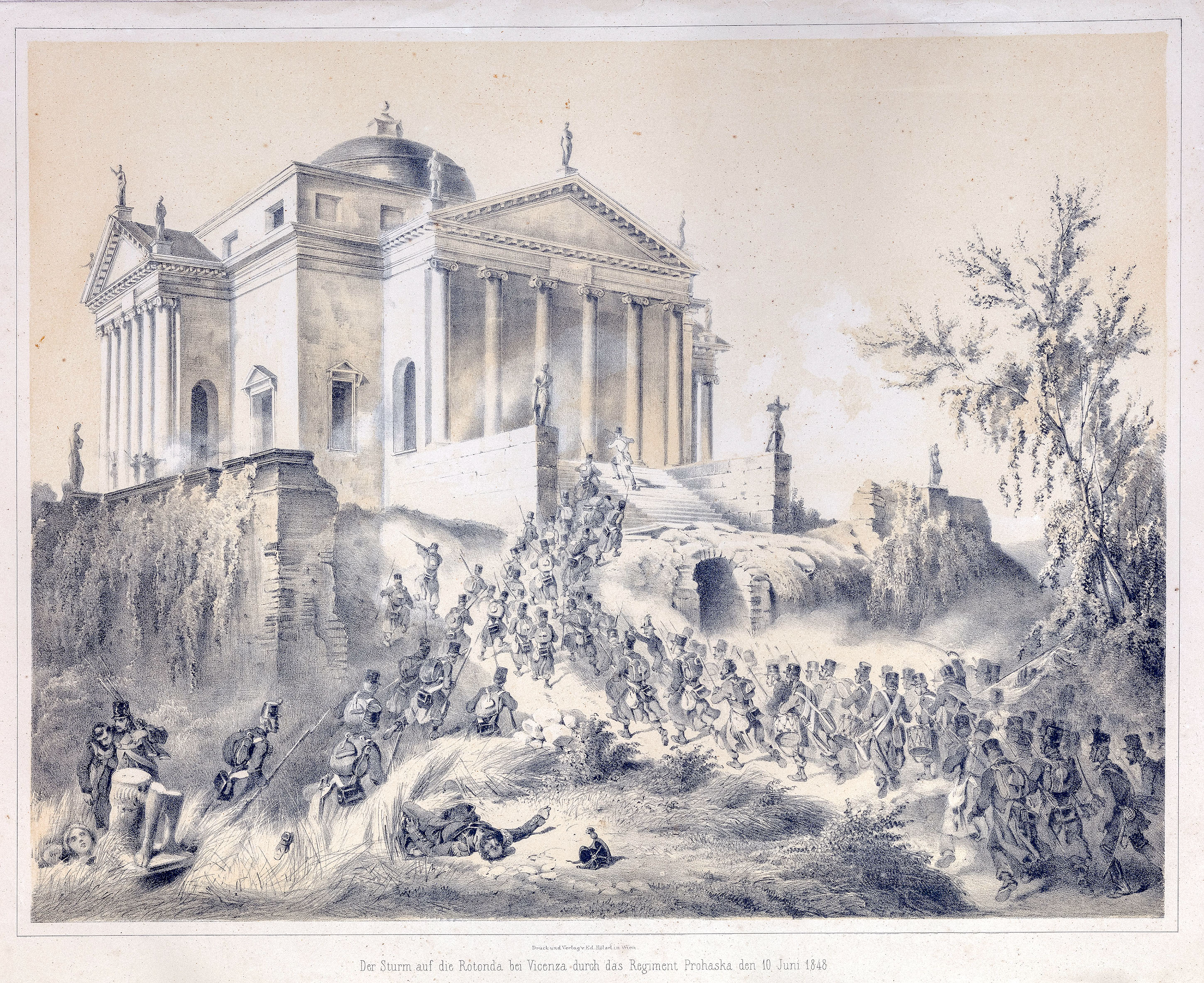 Der Sturm auf die Rotonda bei Vicenza durch das Regiment …