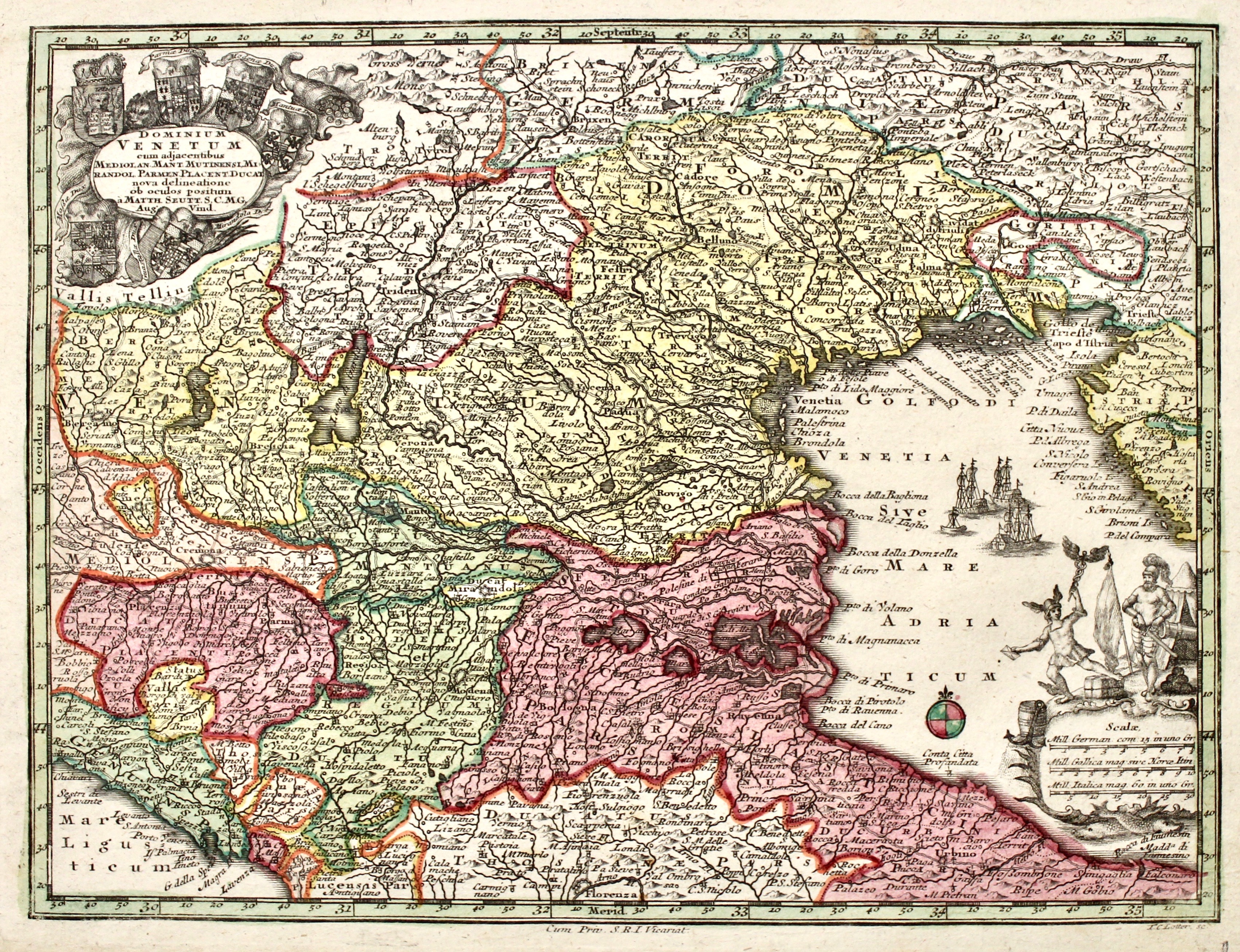 Dominium Venetum cum adjacentibus Mediolan. Mant. Mutinensi, Mirandol., Parmen., Placent. …