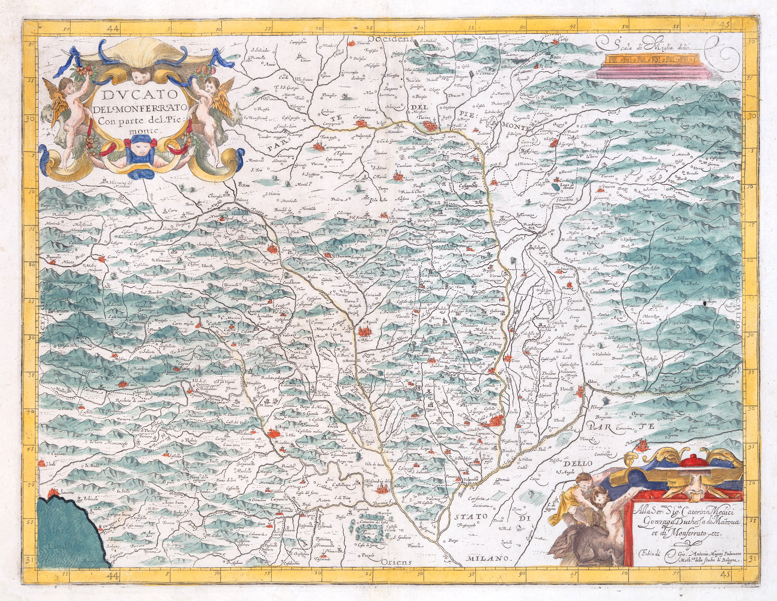 Ducato del Monferrato con parte del Piemonte