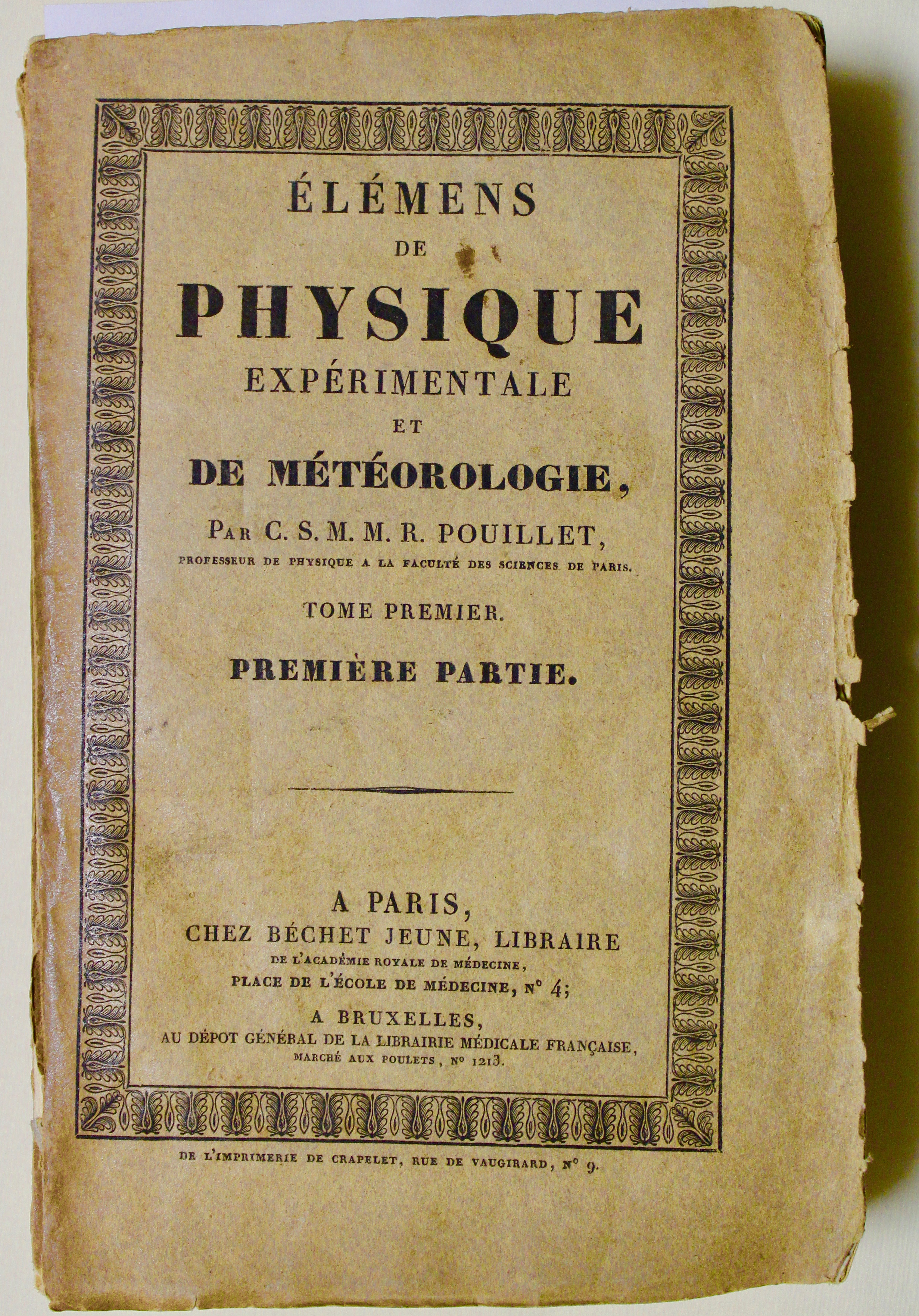 Elémens de phisique expérimentale et de météreologie.