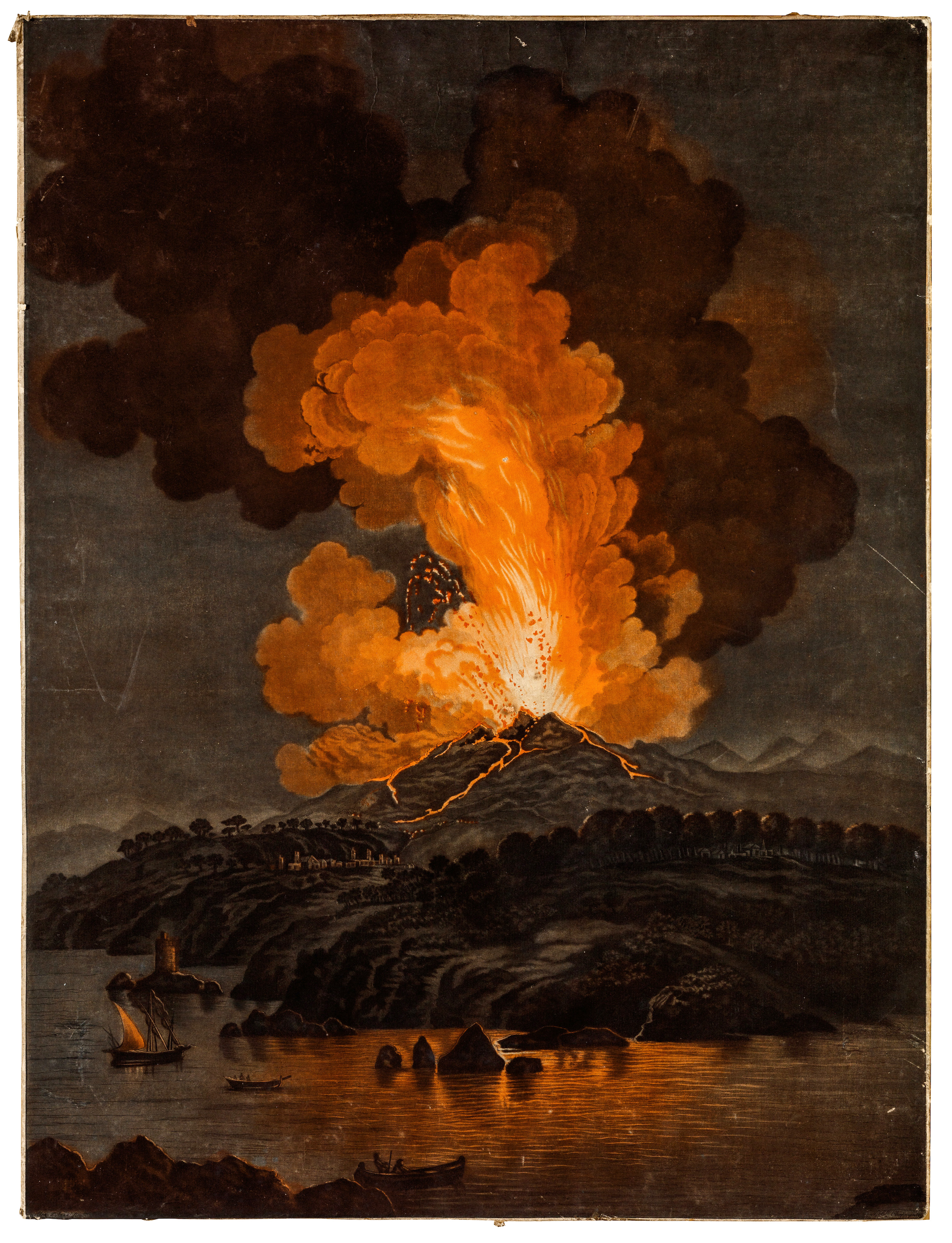 Eruption du mont etna