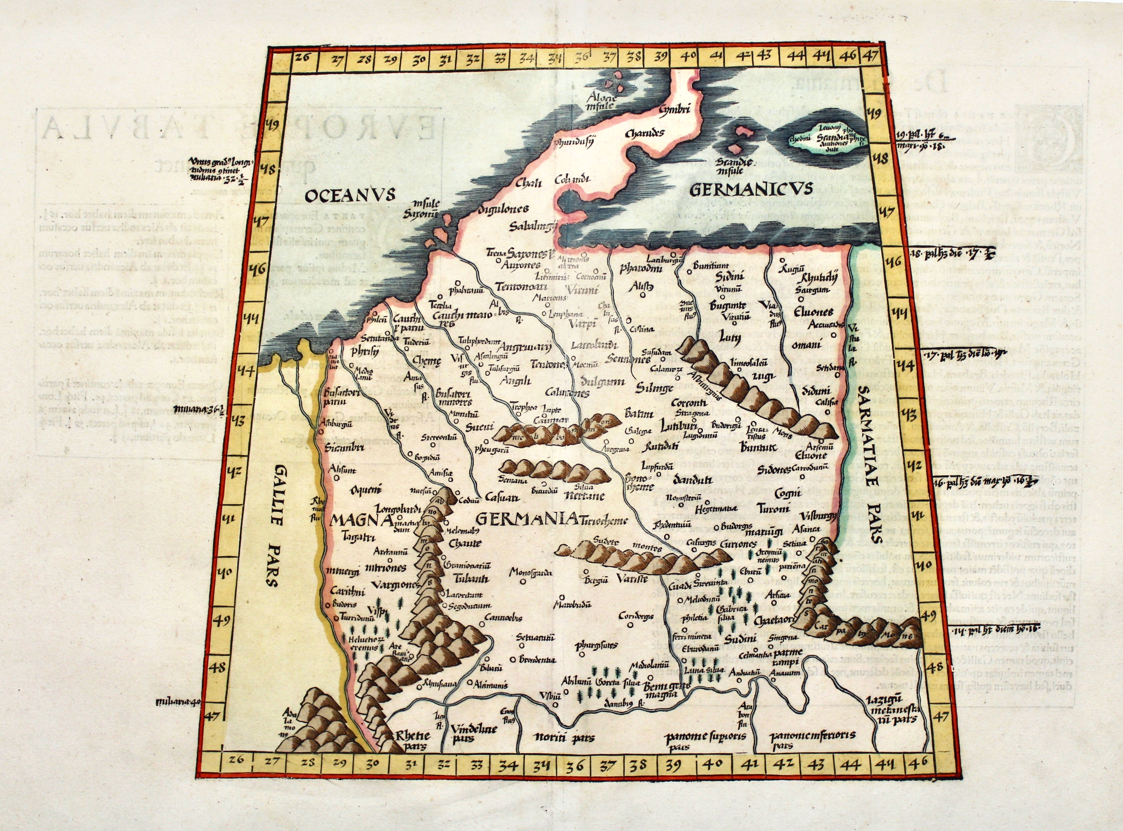 Europae Tabula quarta continet Germaniam magnam.