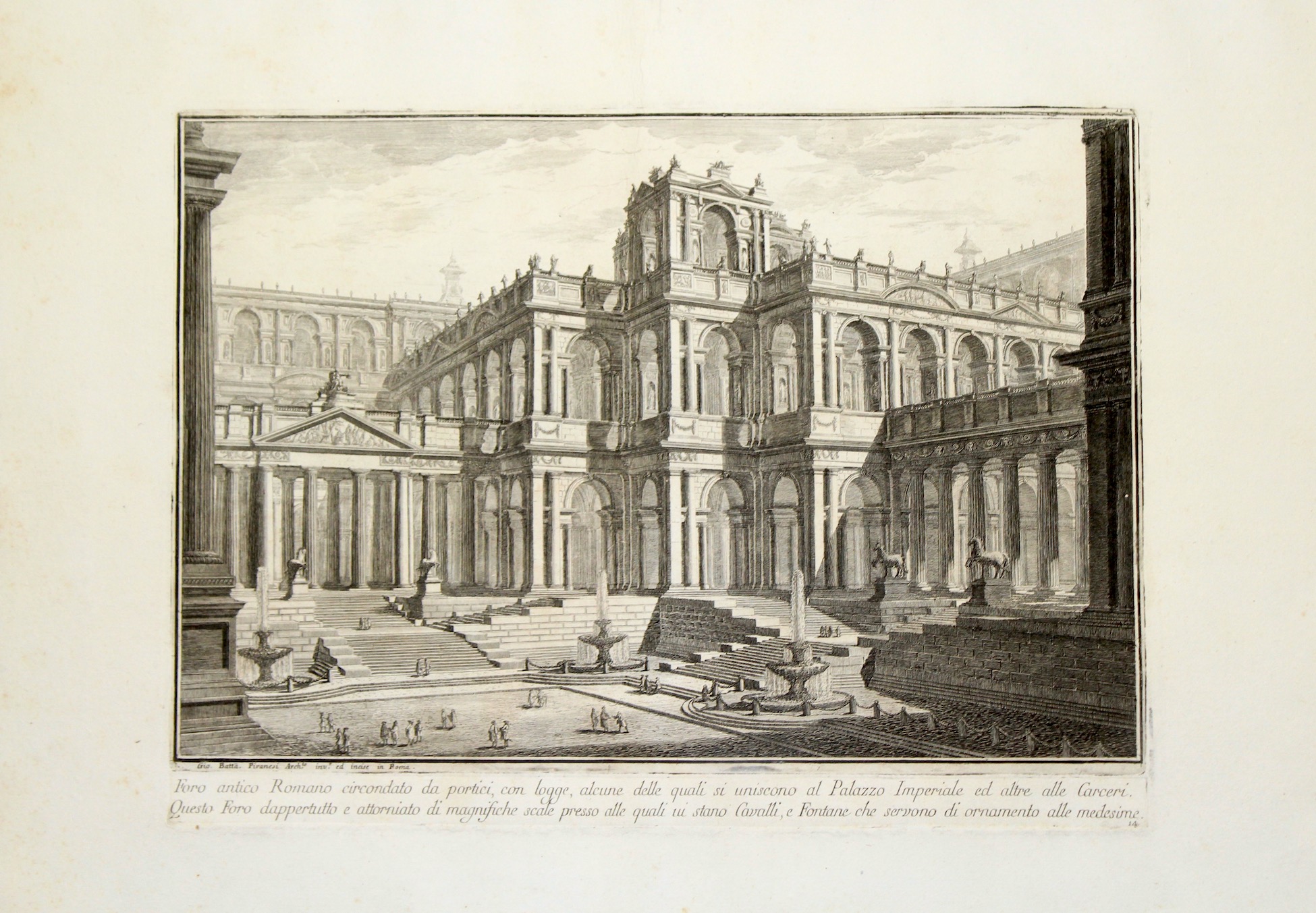 Foro antico Romano circondato da Portici…