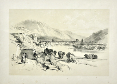 General view of Trento, Sept 1824 JDH.