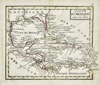 Golfe du Mexique avec ses Isles.