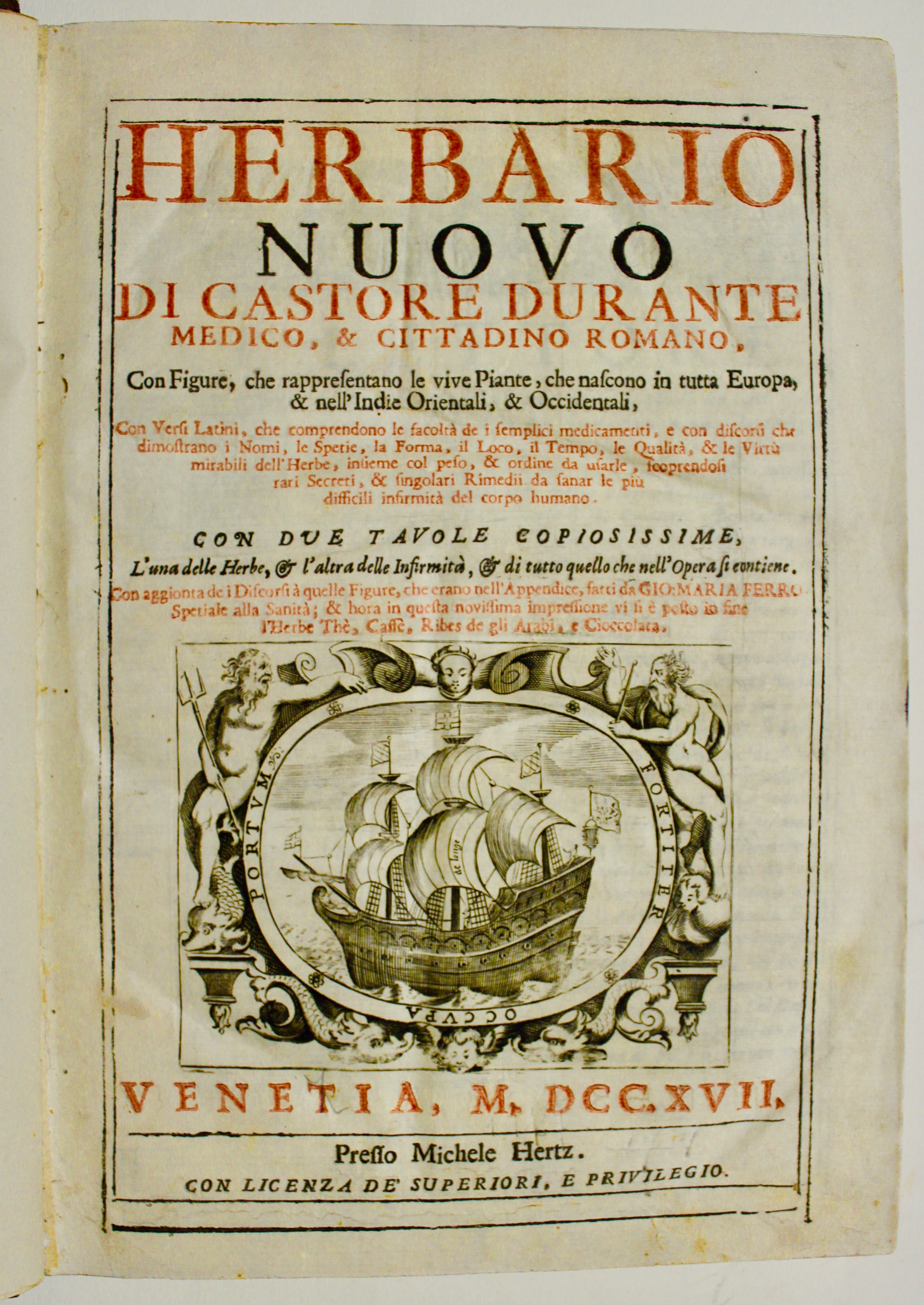 Herbario nuovo con figure che rappresentano le vive piante, che …