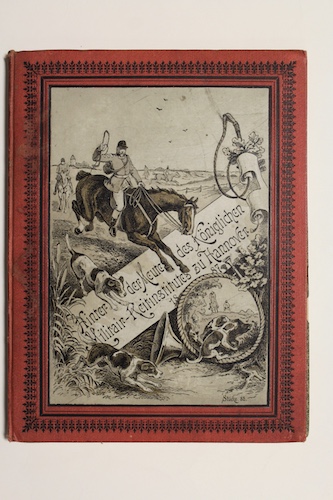 Hinter der Meute des Koeniglichen Militair-Reitinstitutes zu Hannover. 1887.