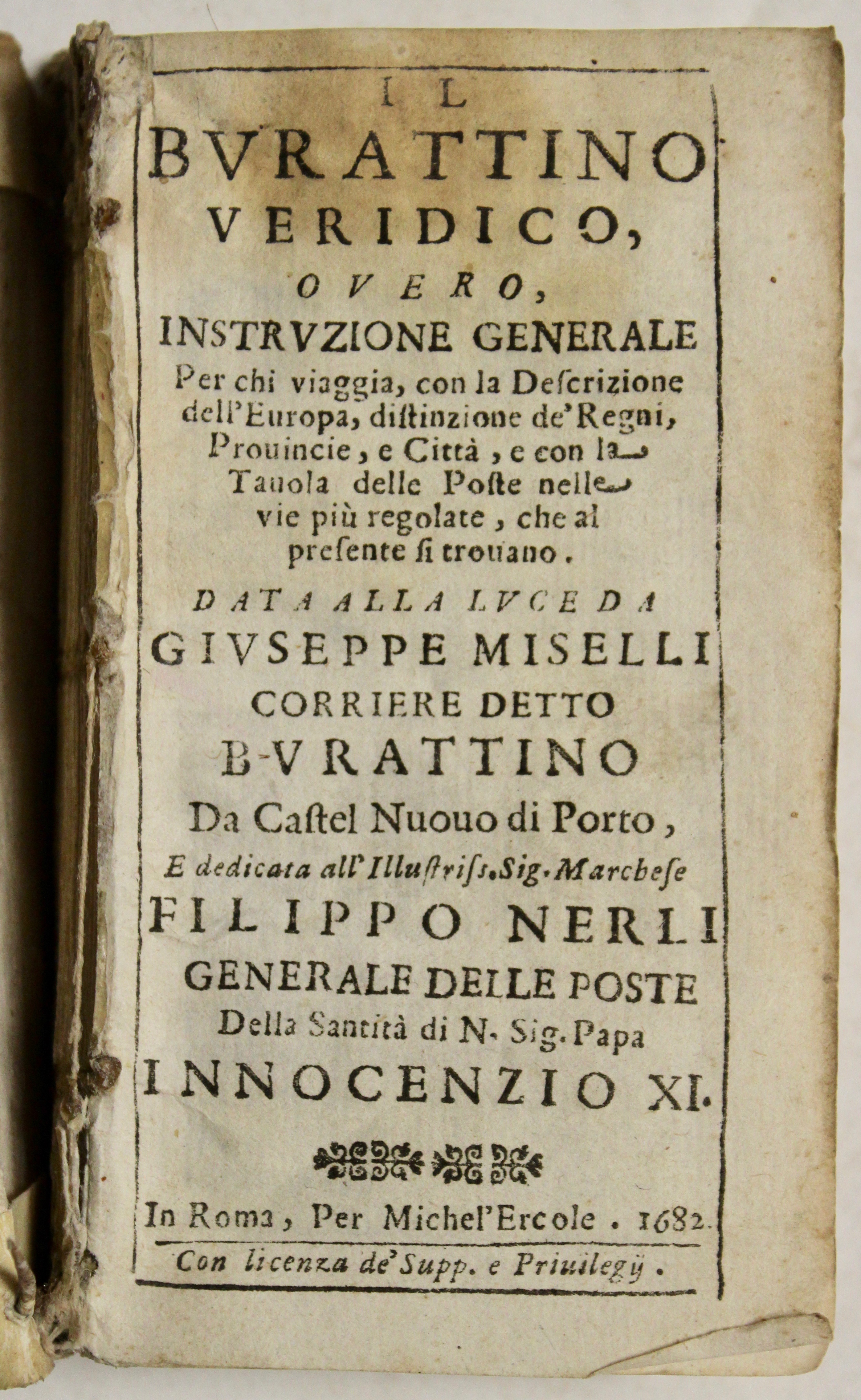 Il burattino veridico, overo instruzione generale per chi viaggia , …