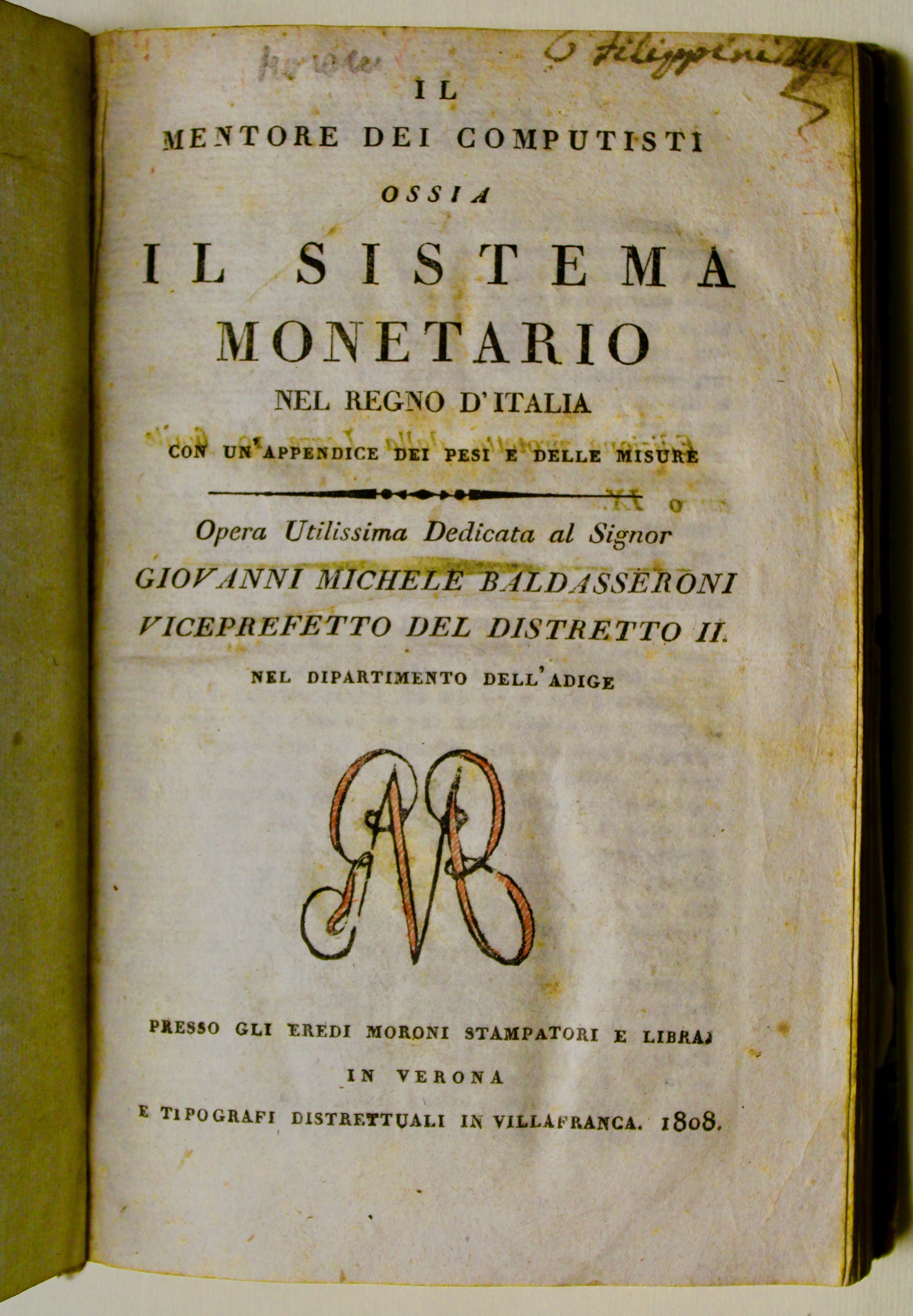 Il mentore dei computisti ossia il sistema monetario nel regno …