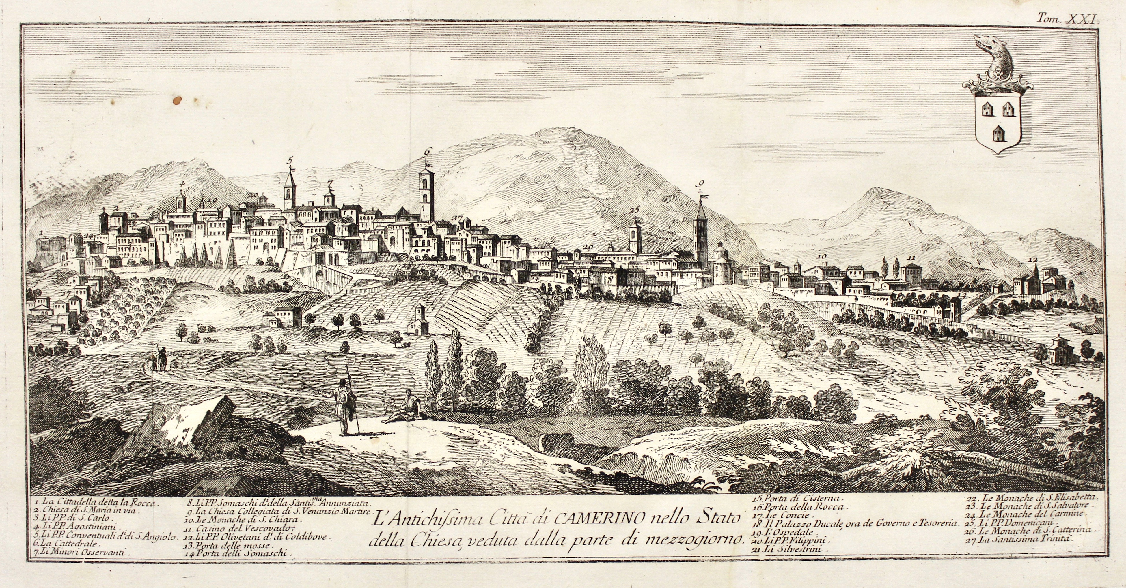 L’Antichissima Città di Camerino nello Stato della Chiesa, veduta dalla …