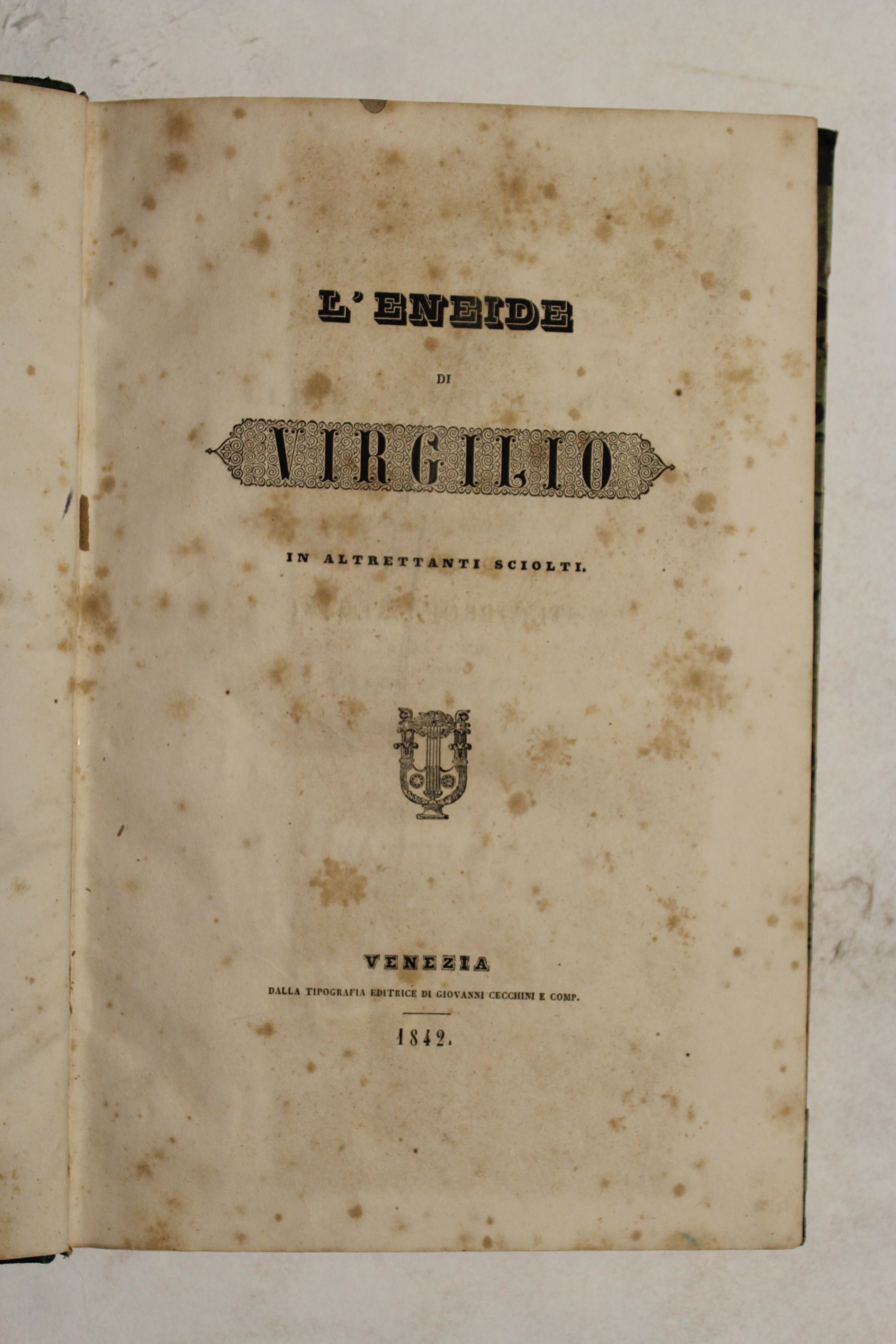 L'Eneide di Virgilio in altrettanti sciolti.