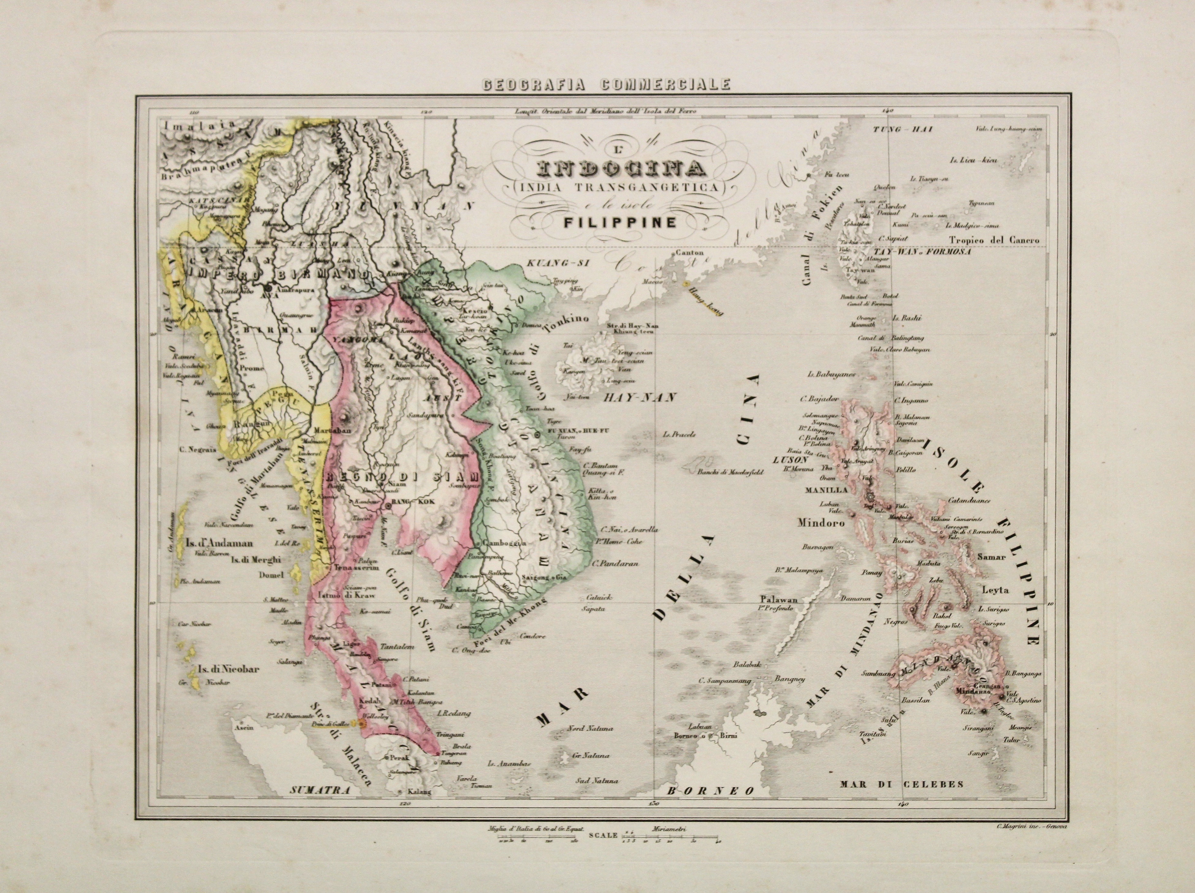 L’Indocina India Transgangetica e le isole Filippine