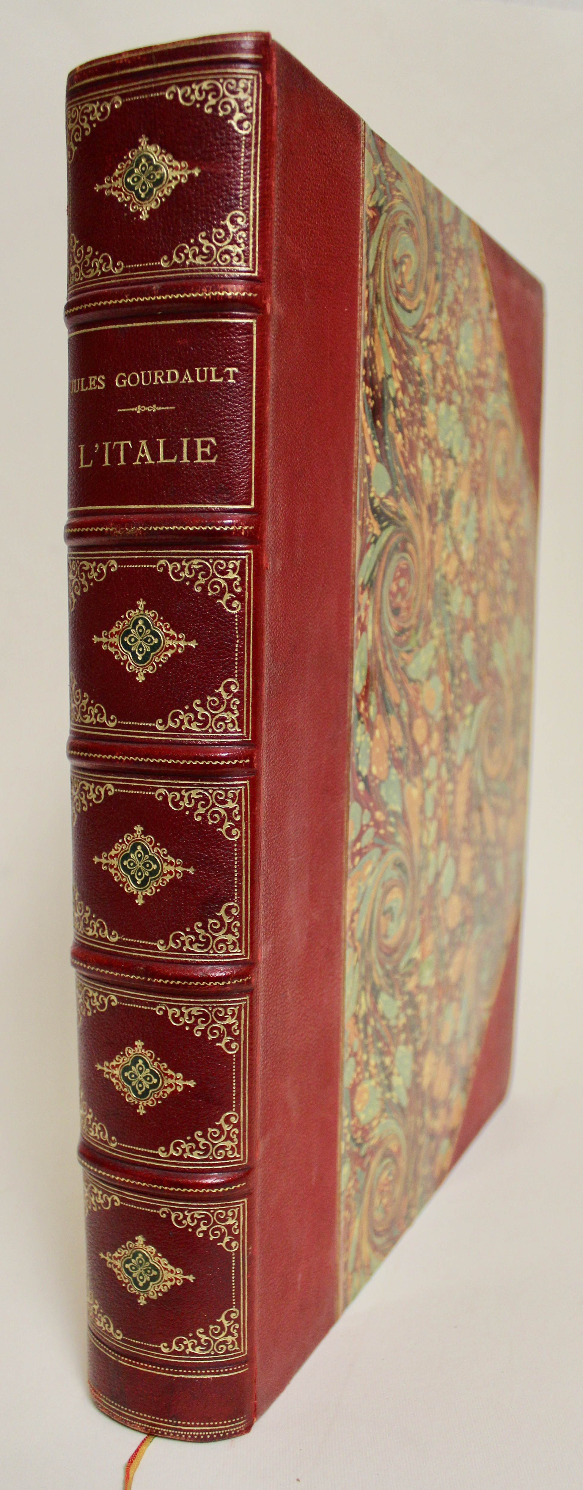 L'Italie illustrée de 450 gravures sur bois.