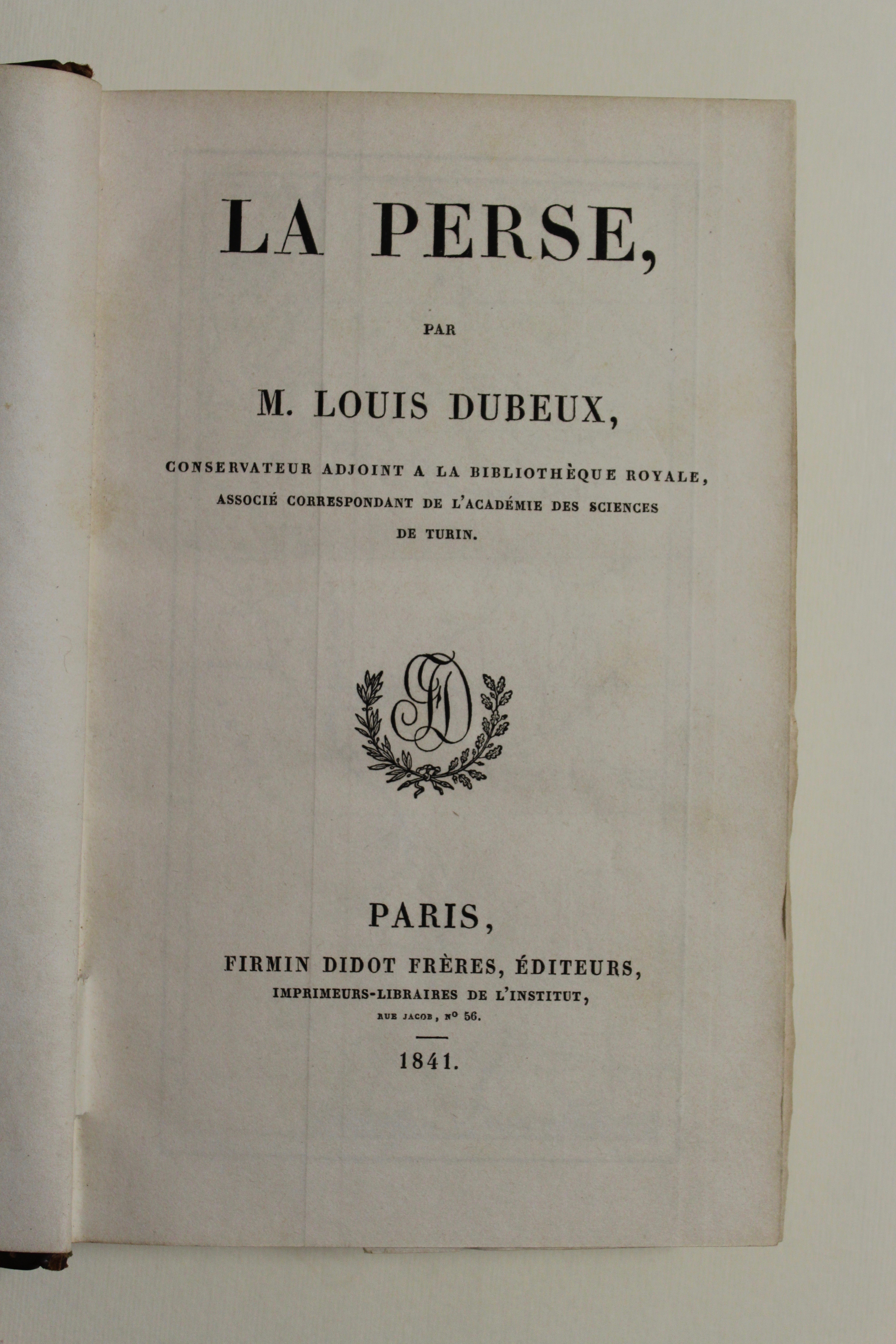 L'Univers. Histoire et description de tous les peuples. La Perse