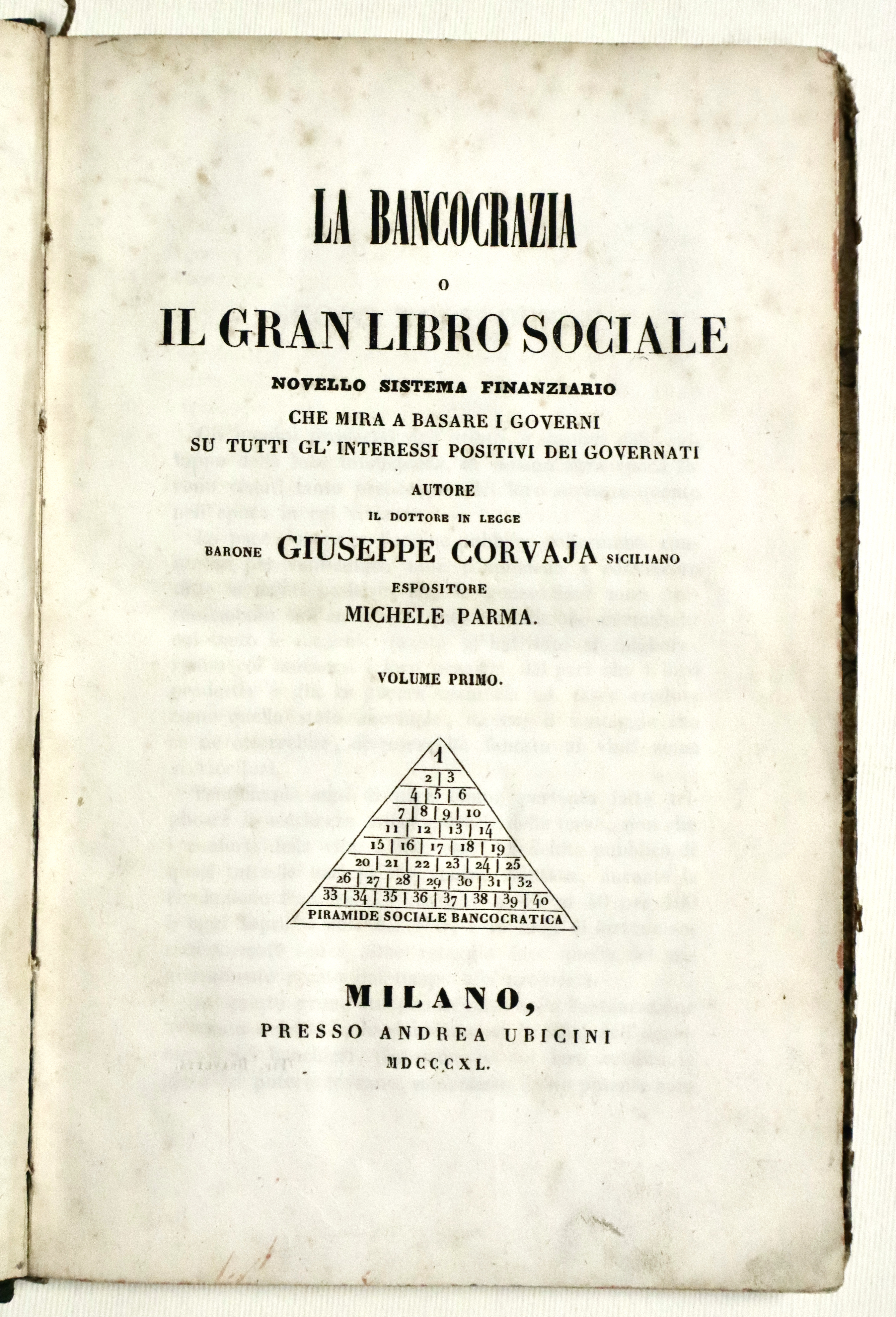 La Bancocrazia o il gran libro sociale novello sistema finanziario …