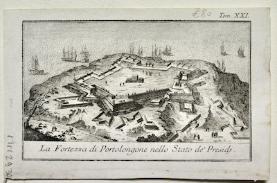 La Fortezza di Portolongone nello Stato de' Presidi.