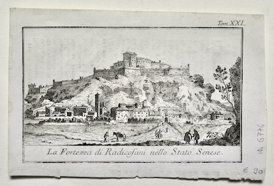 La Fortezza di Radicofani nello Stato Senese.