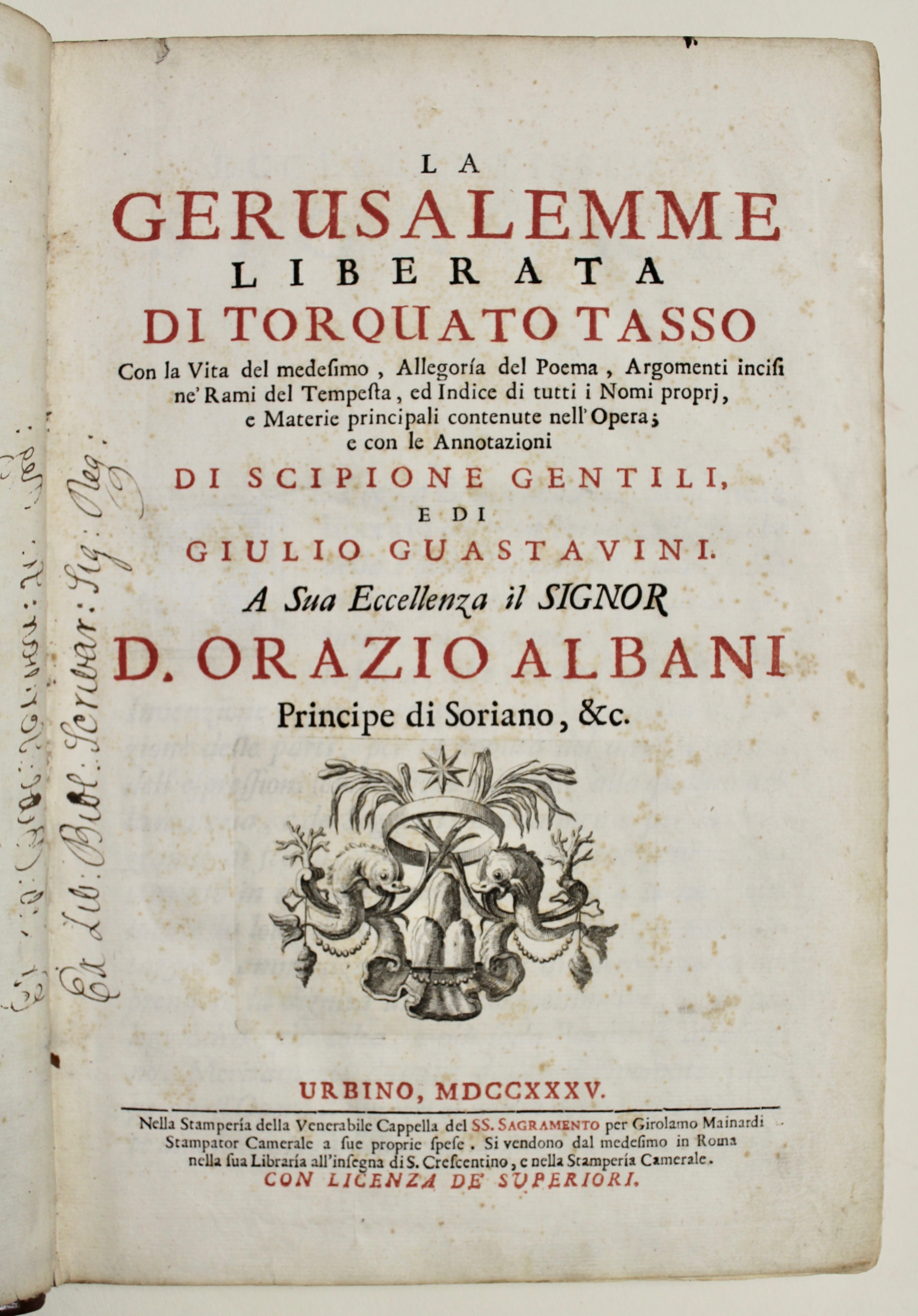 La Gerusalemme liberata di Torquato Tasso con la vita del …