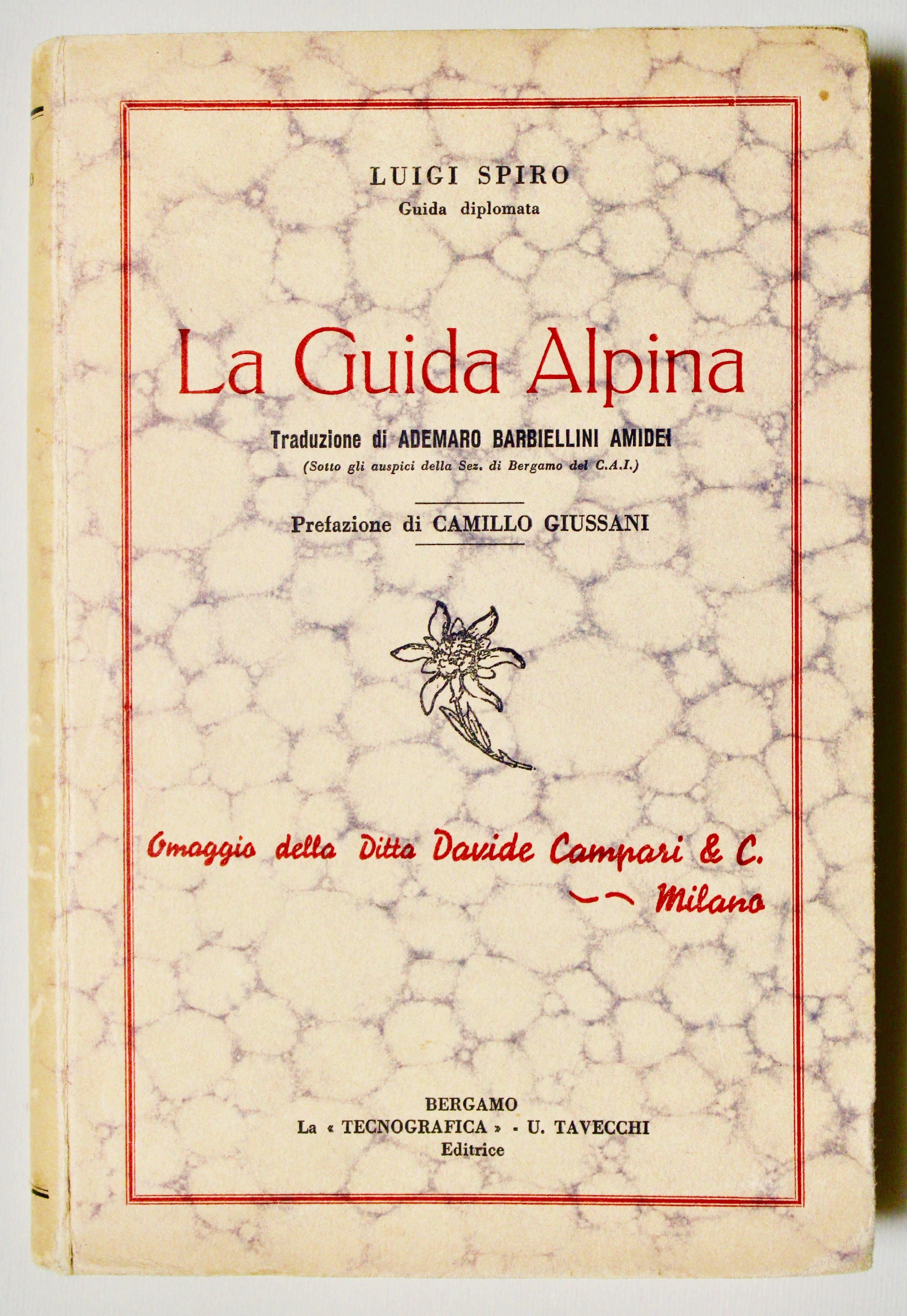 La Guida Alpina. Traduzione di Ademaro Barbiellini Amidei. Prefazione di …