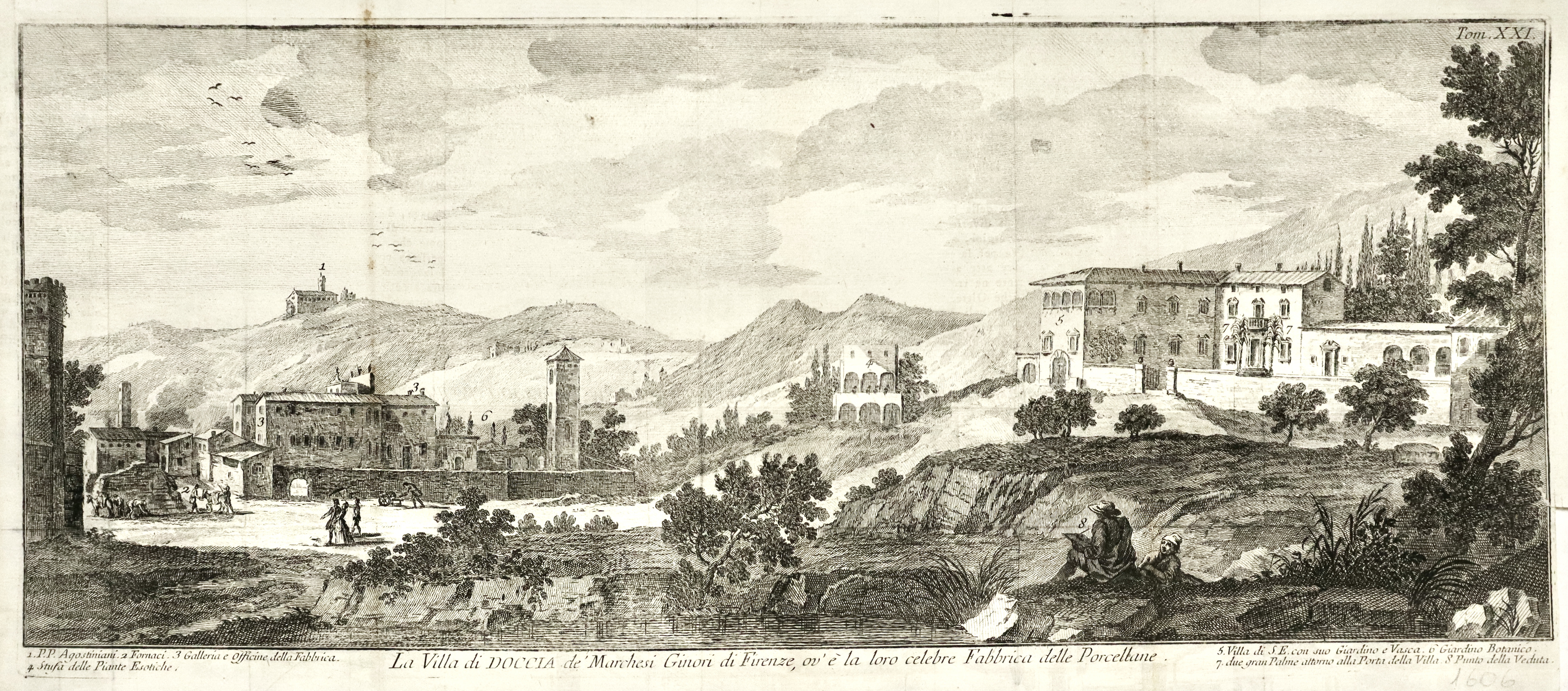 La villa di Doccia de' Marchesi Ginori di Firenze, ov' …