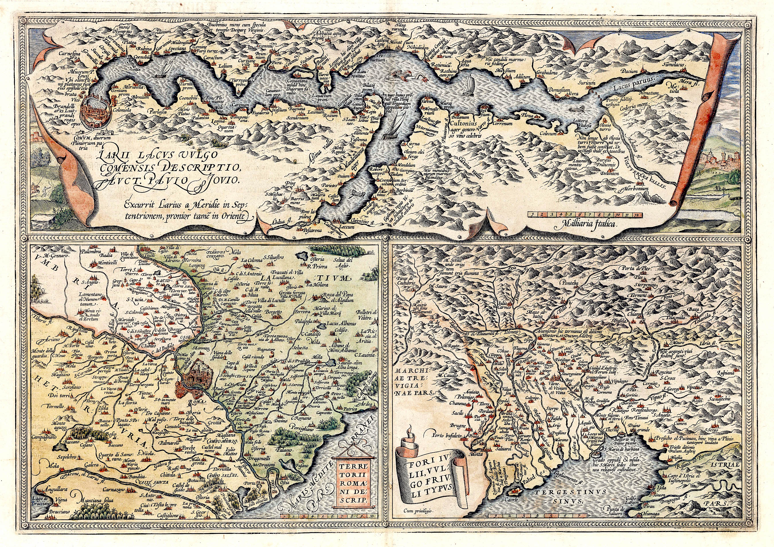 Larii lacus vulgo comensis descriptio, Auct. Paulo Iovio. Territorii romani …