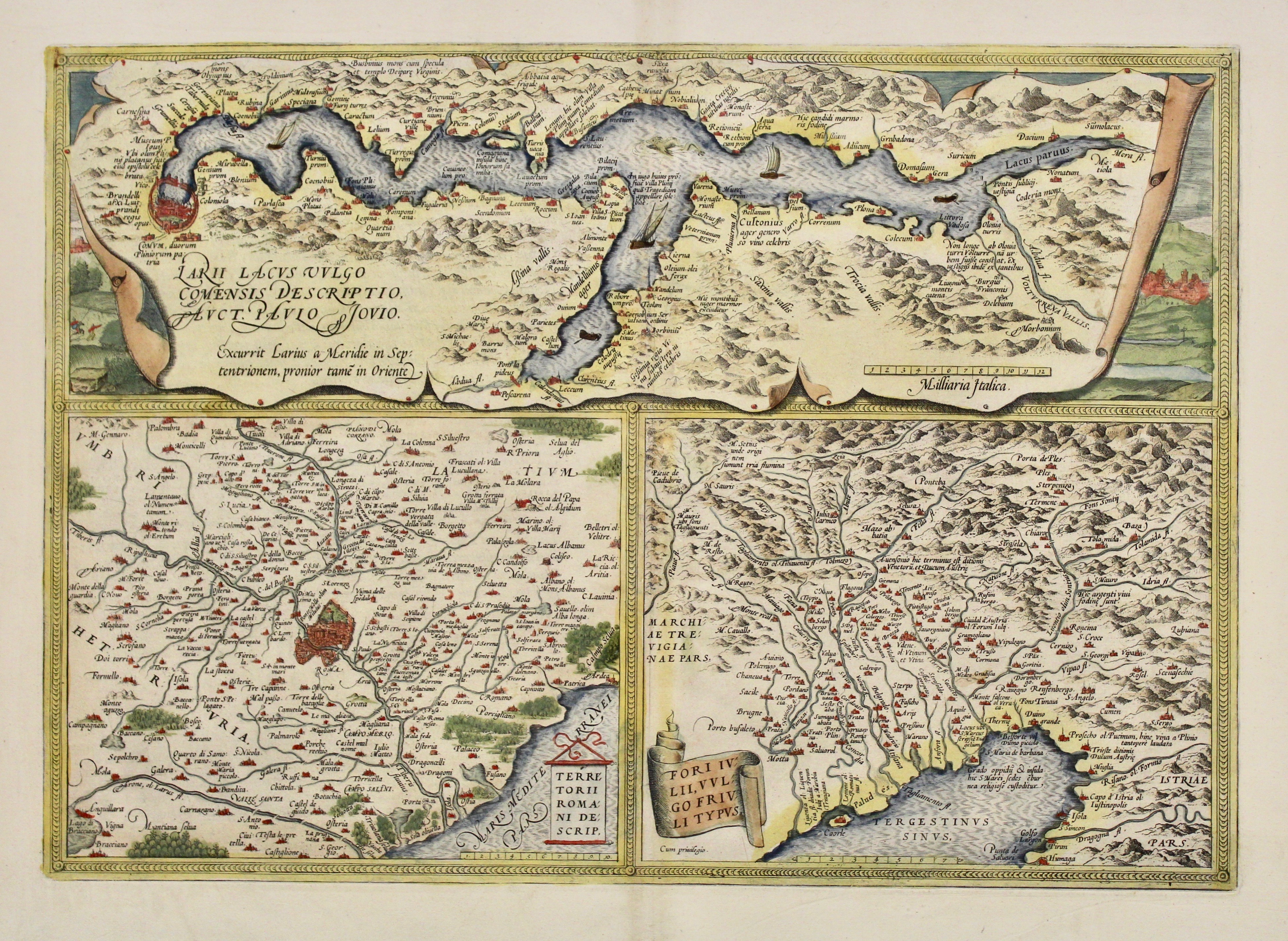 Larii lacus vulgo comensis descriptio, Auct. Paulo Iovio. Territorii romani …