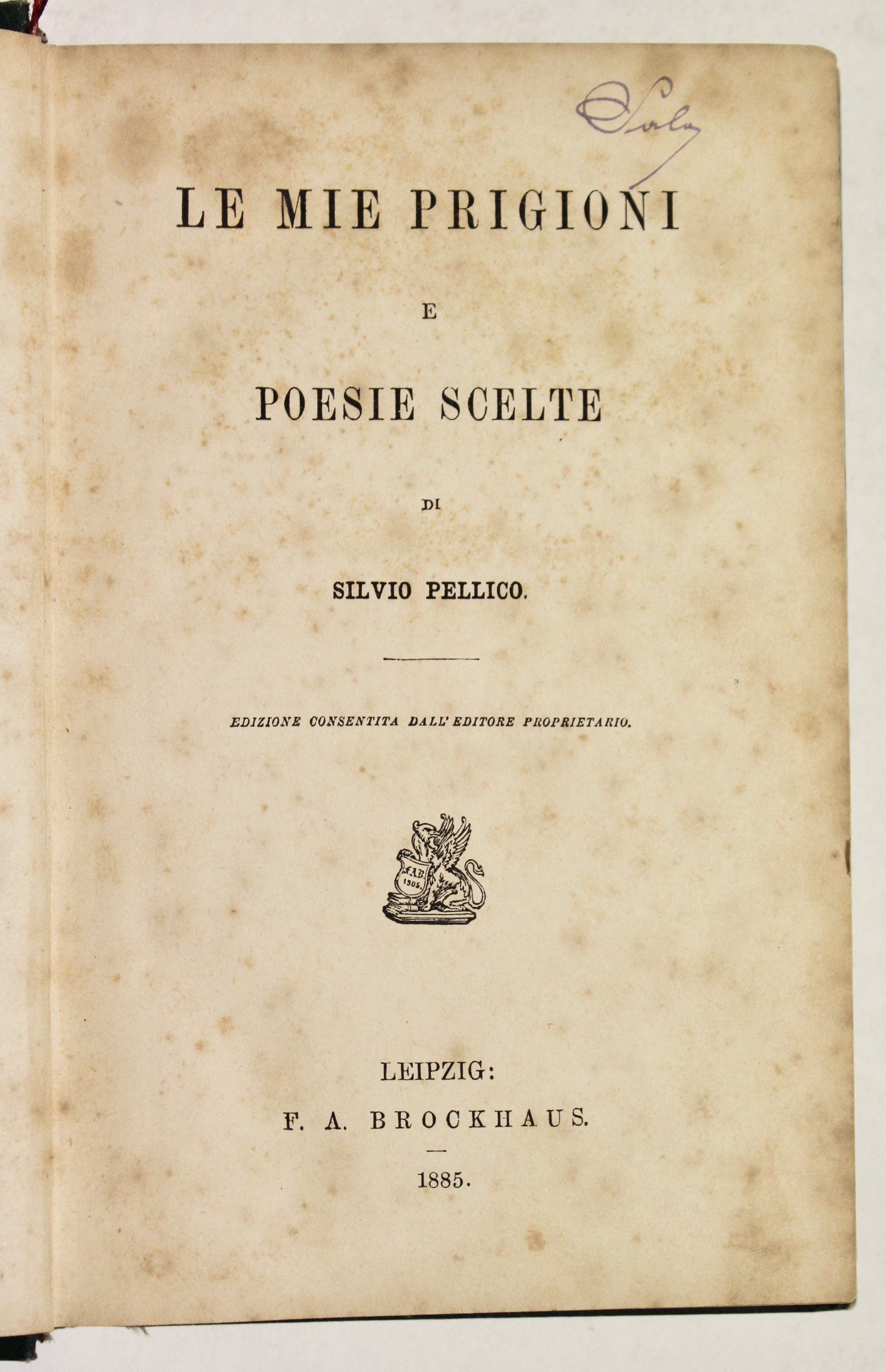 Le mie prigioni e poesie scelte