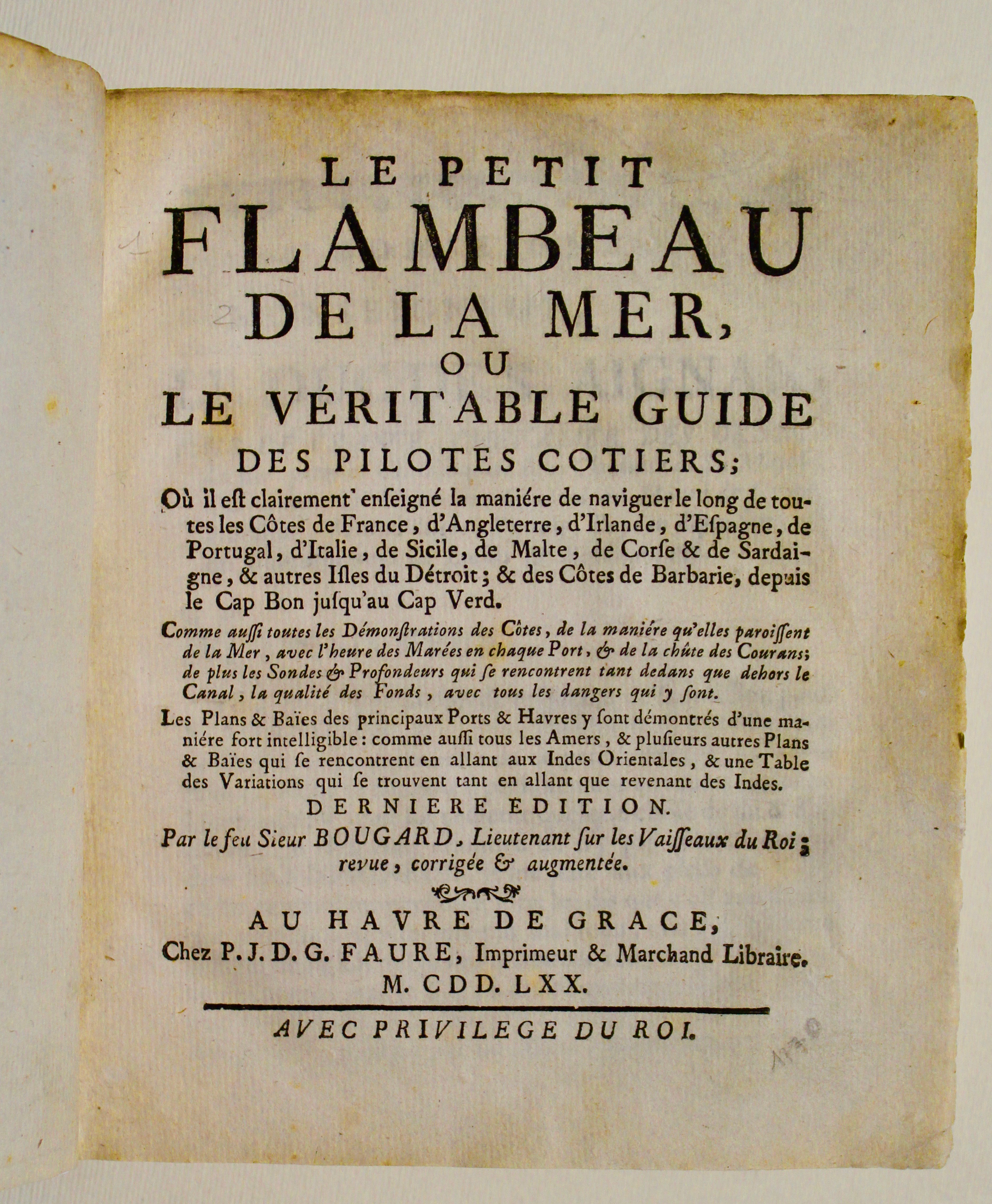 Le Petit Flambeau de la mer, ou le véritable guide …